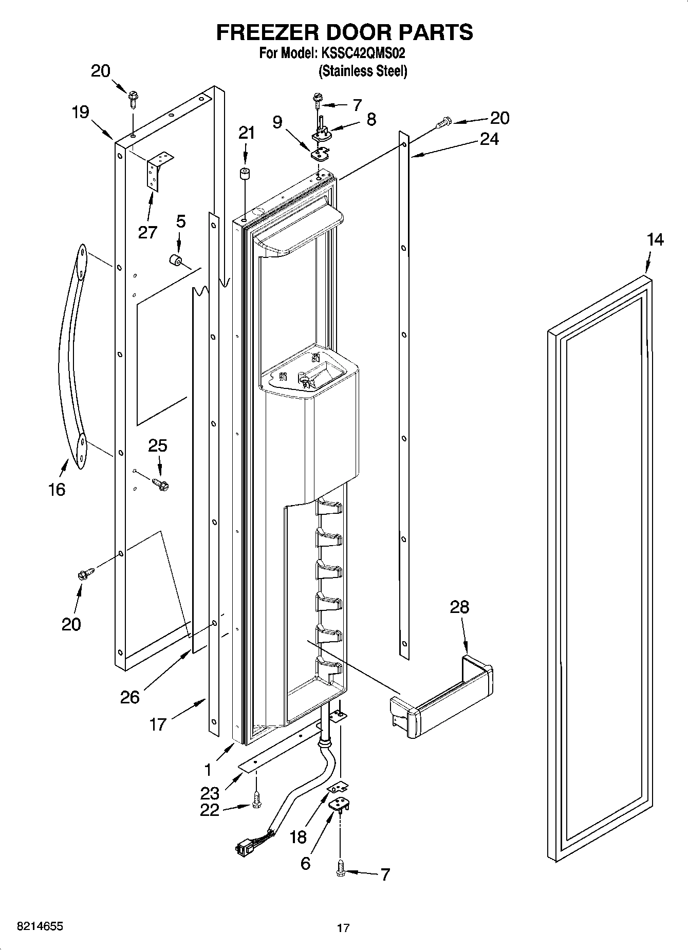11 - FREEZER DOOR PARTS