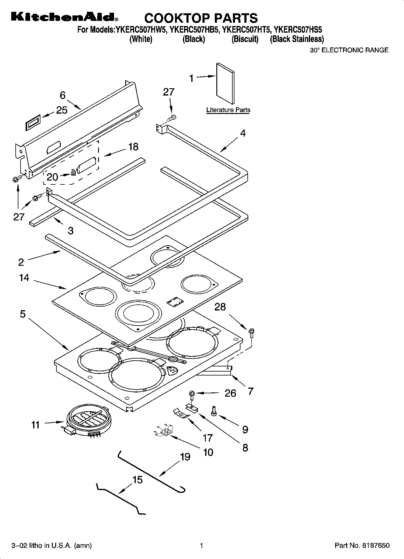 01 - COOKTOP PARTS