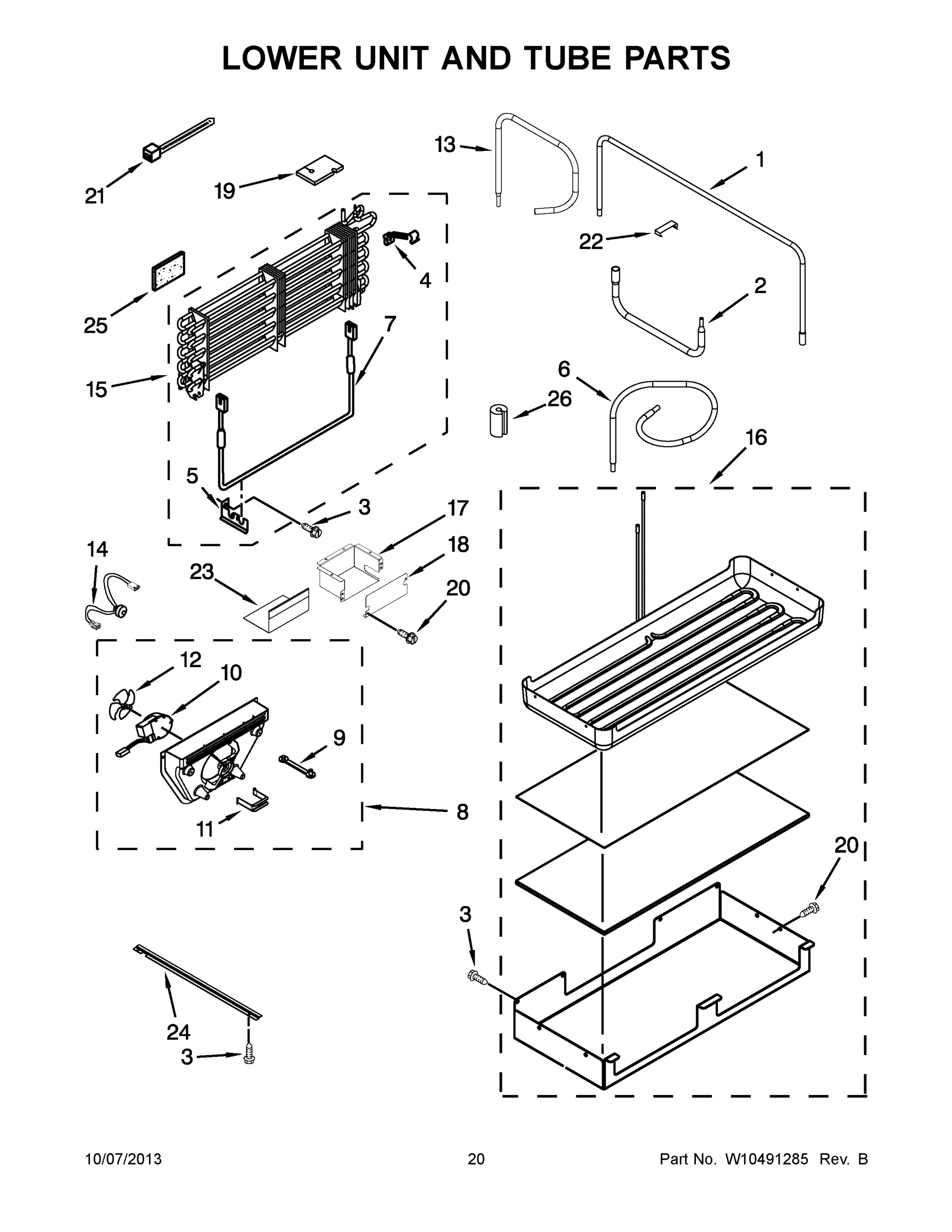 11 - LOWER UNIT AND TUBE PARTS