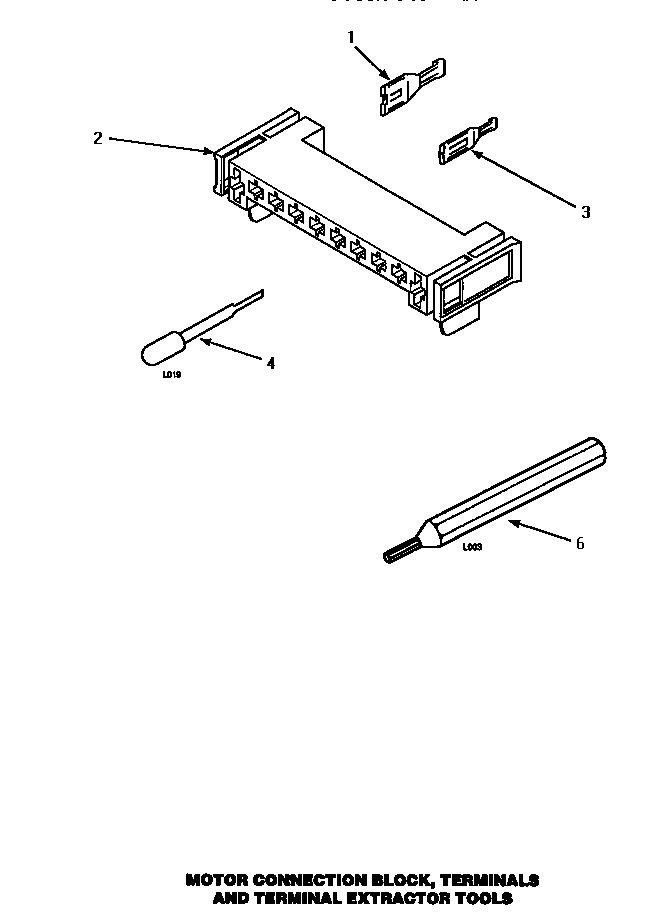 13 - MTR CONN BLOCK/TERM & EXTRACTOR TOOL