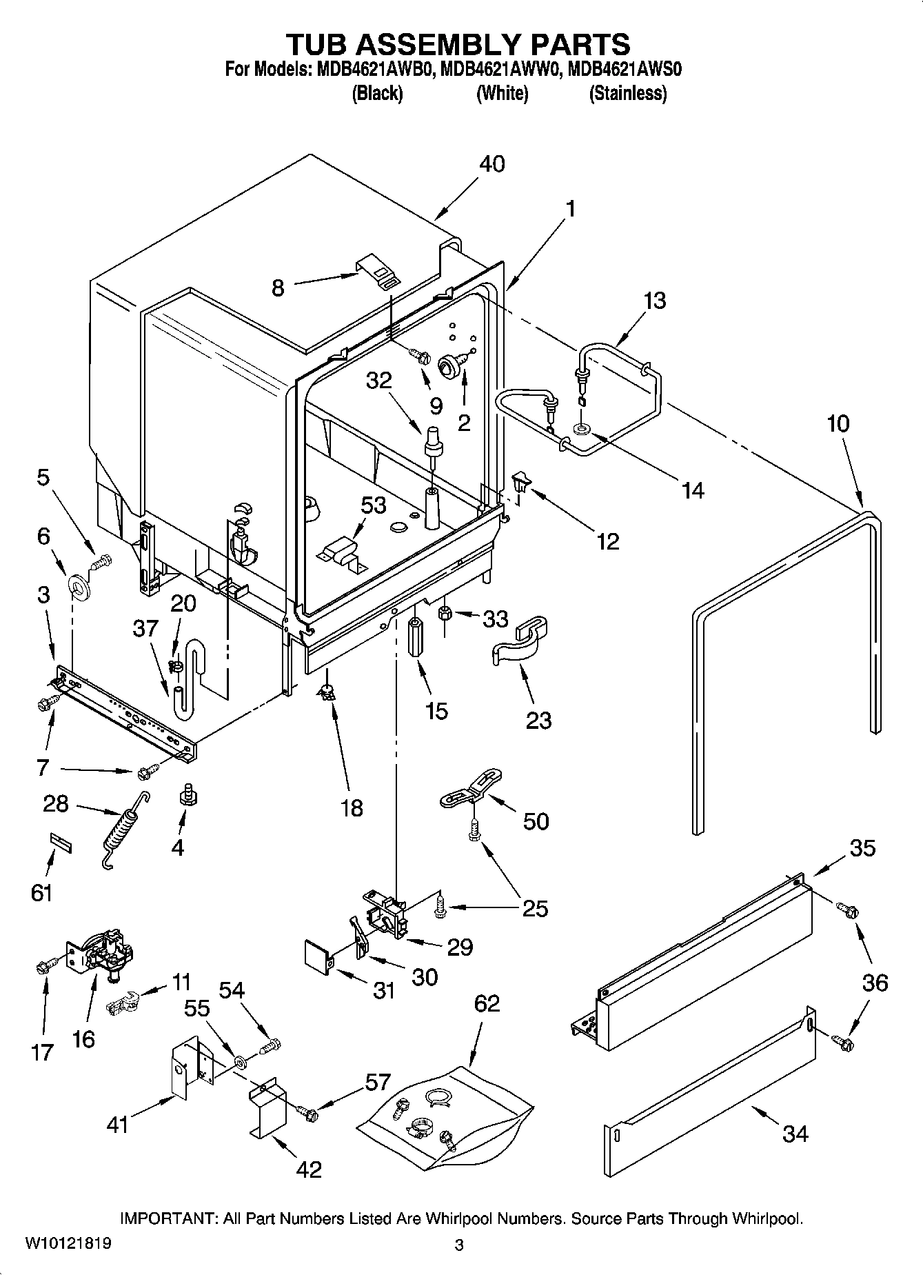 03 - TUB ASSEMBLY PARTS