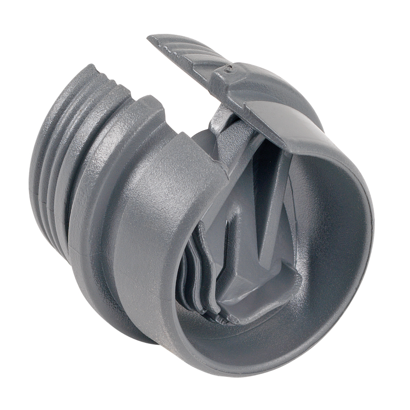 BRI 616-NMD 1/2" SNAPIN CONNECTOR PVC K.O. GRAY NM BUTTONS