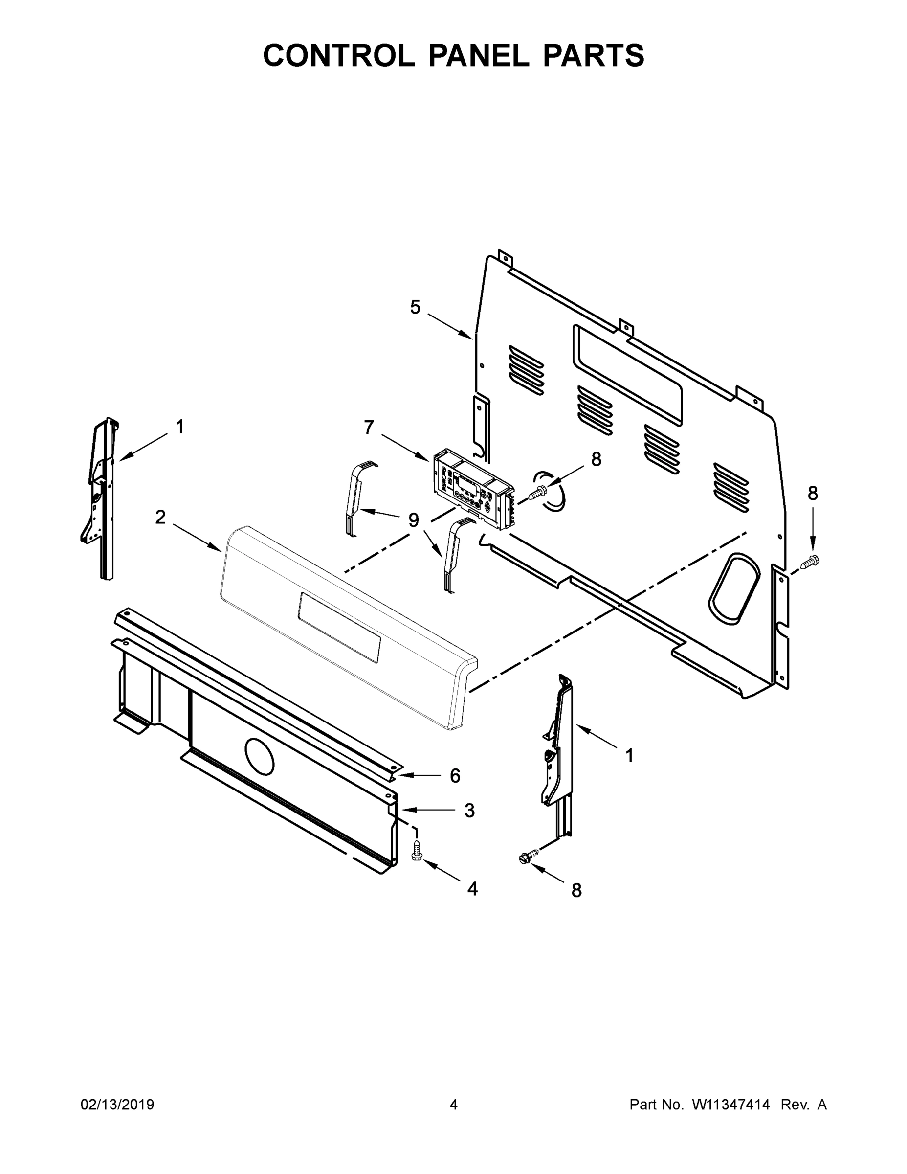 03 - CONTROL PANEL PARTS