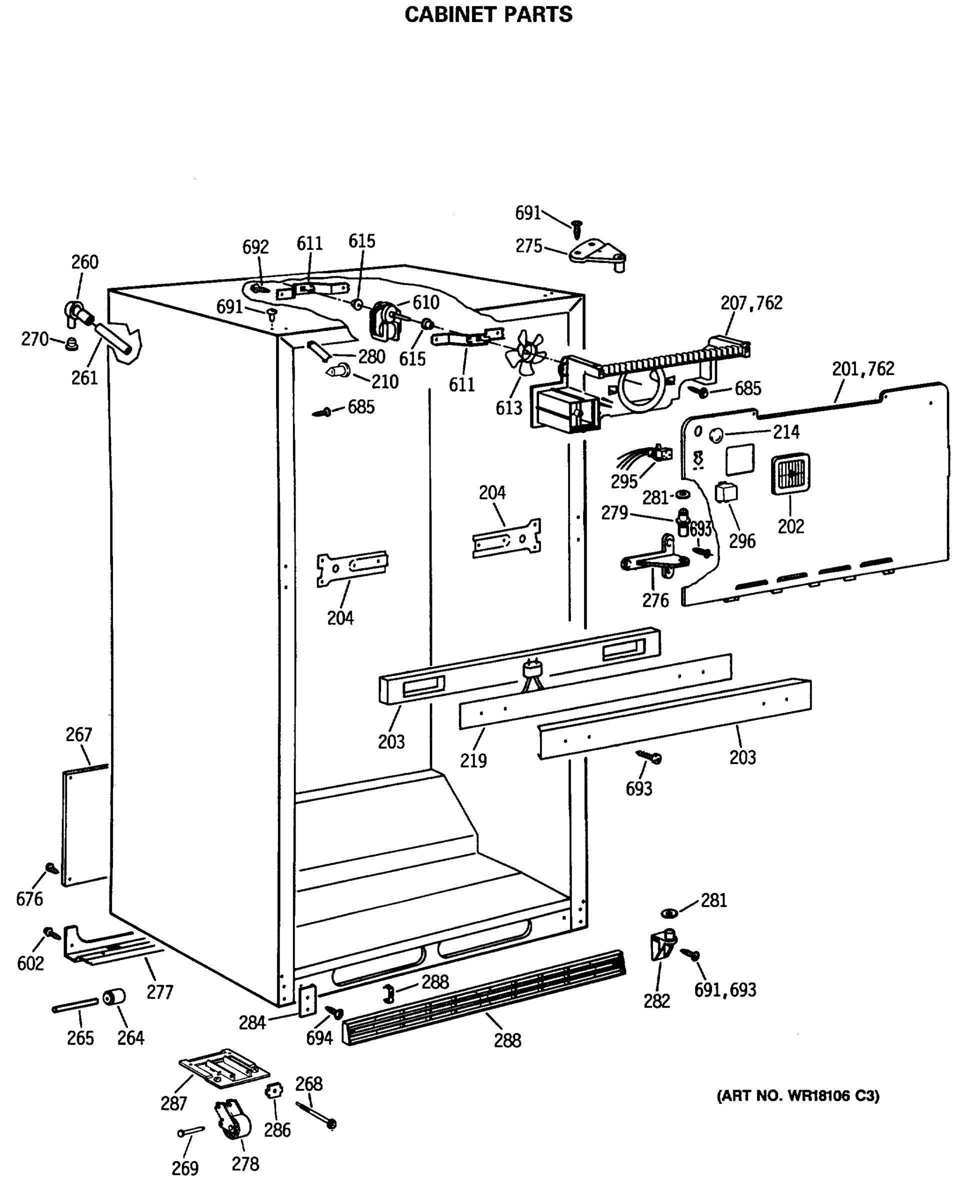 CABINET PARTS