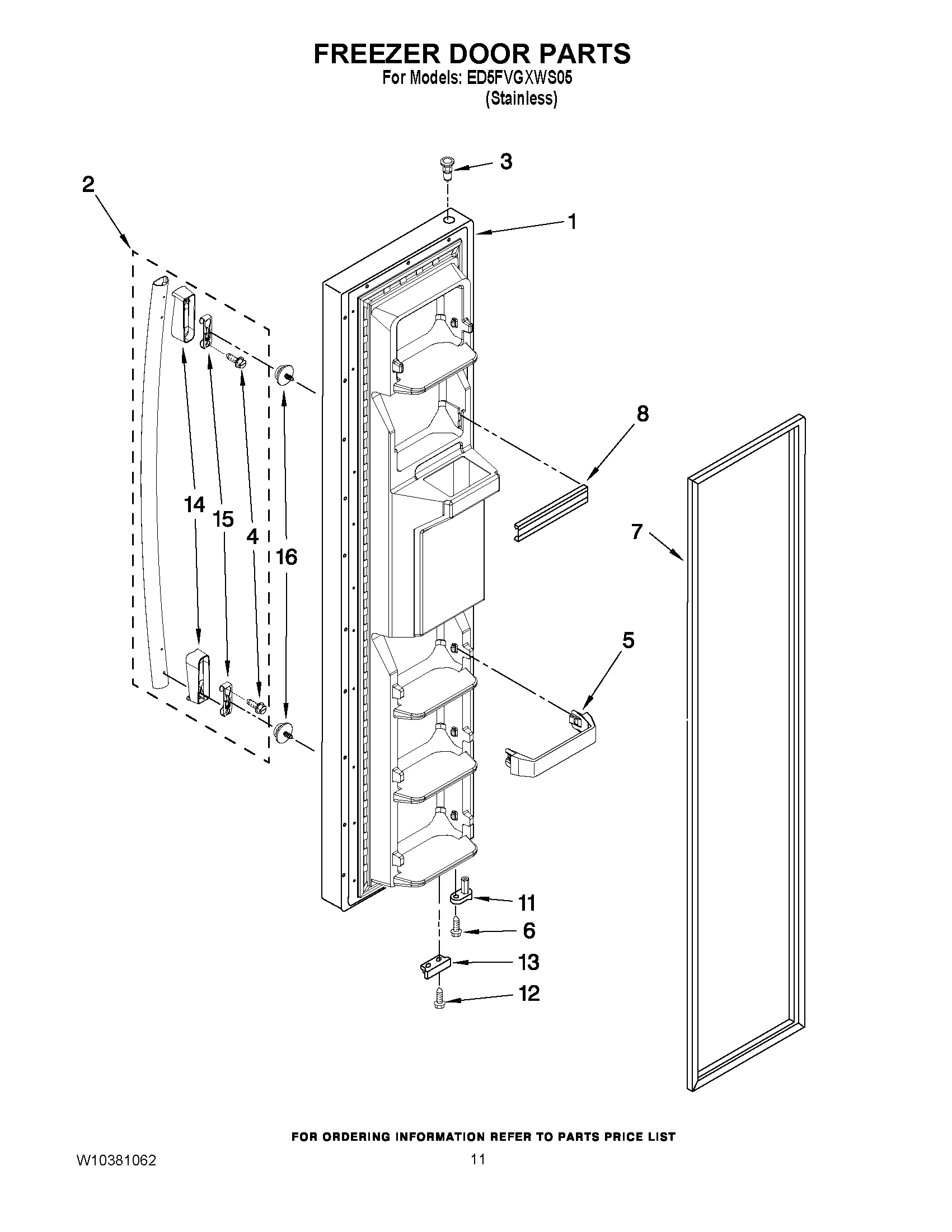 07 - FREEZER DOOR PARTS