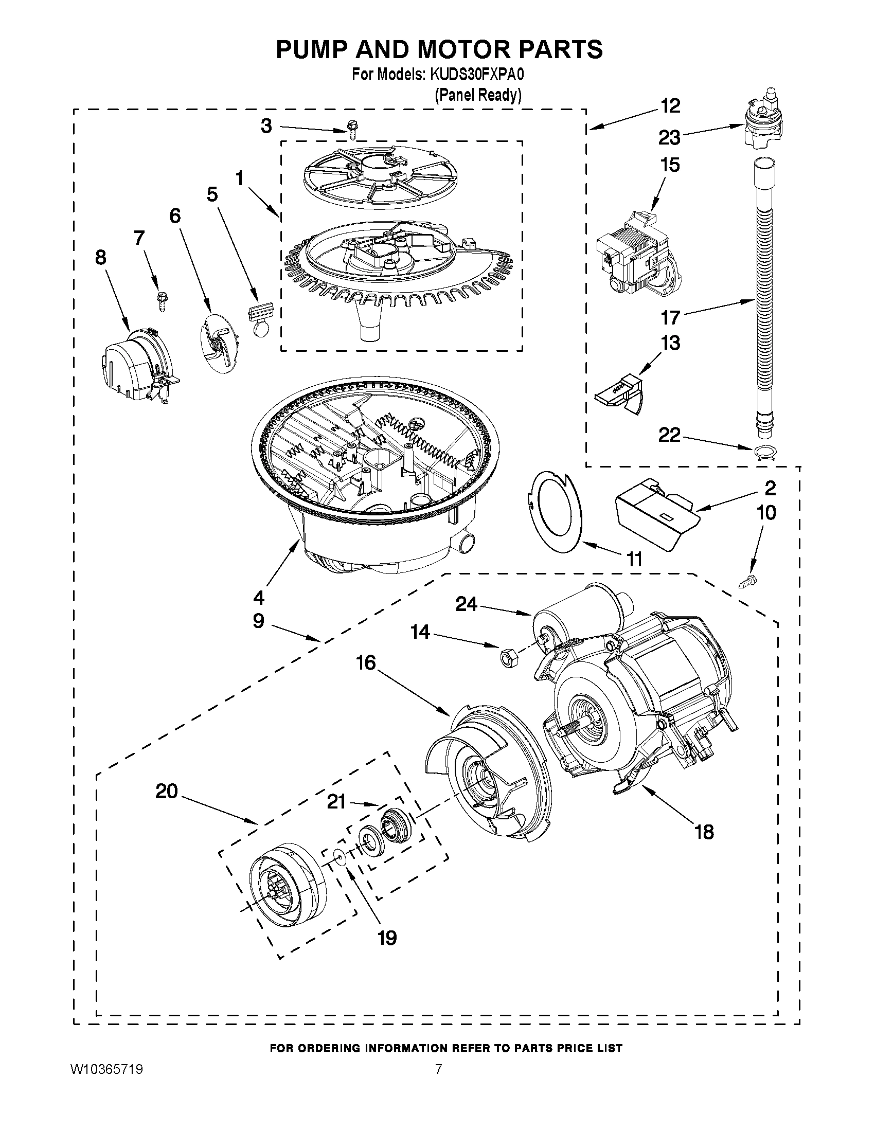 06 - PUMP, WASHARM AND MOTOR PARTS