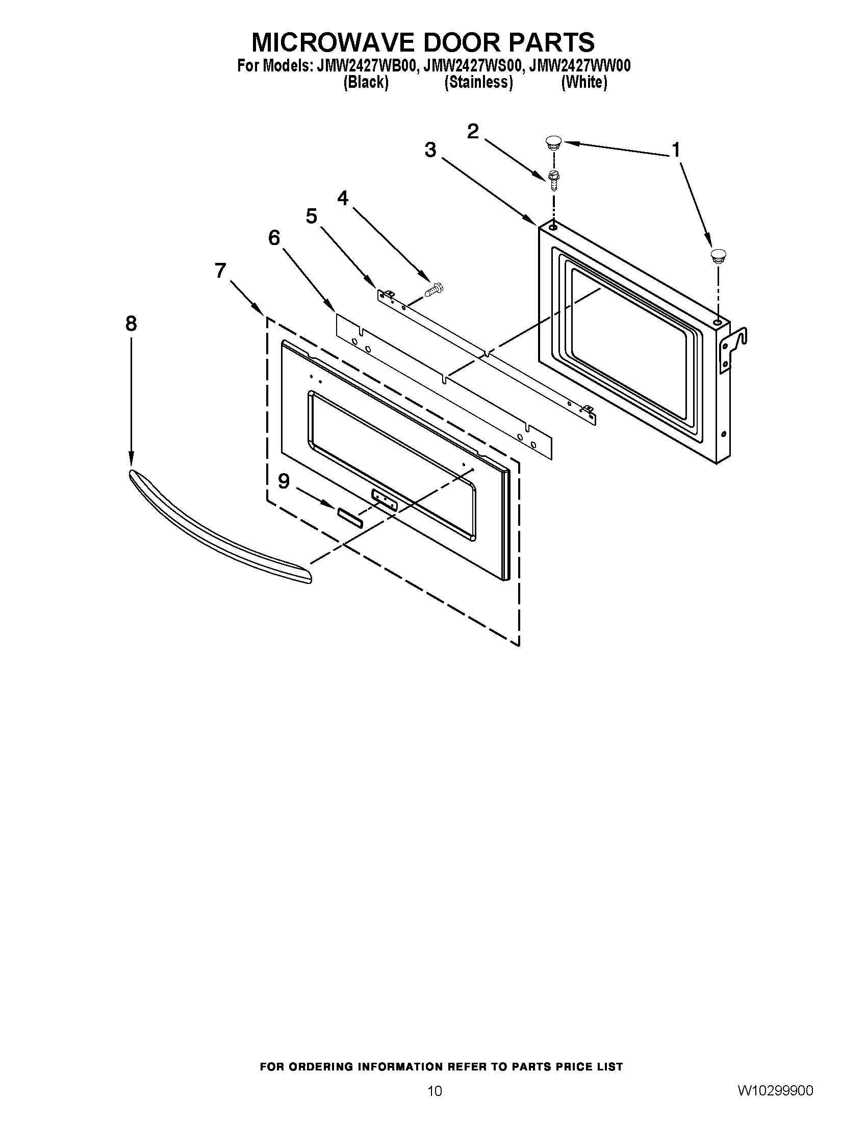 07 - MICROWAVE DOOR PARTS