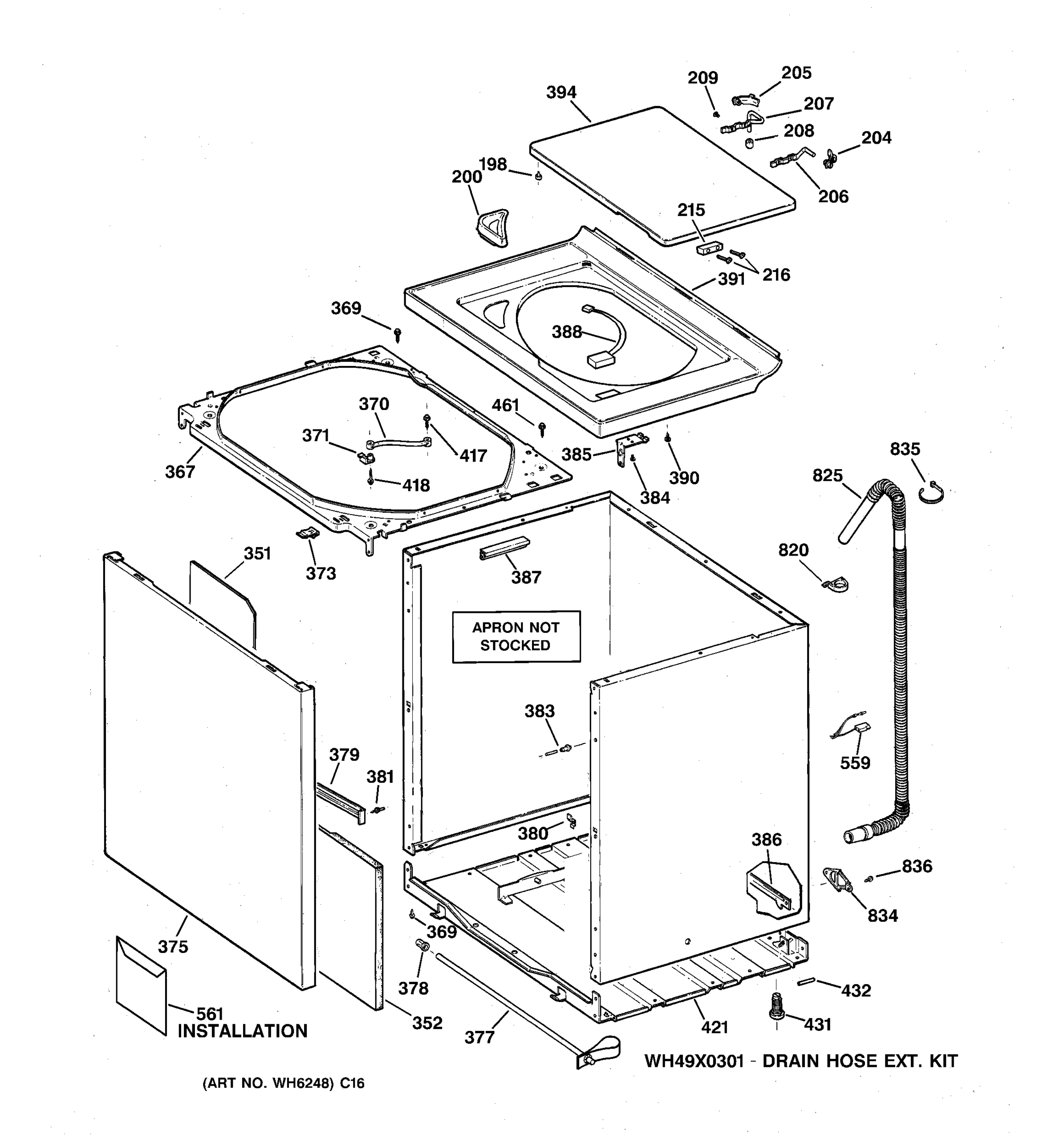 CABINET, COVER & FRONT PANEL