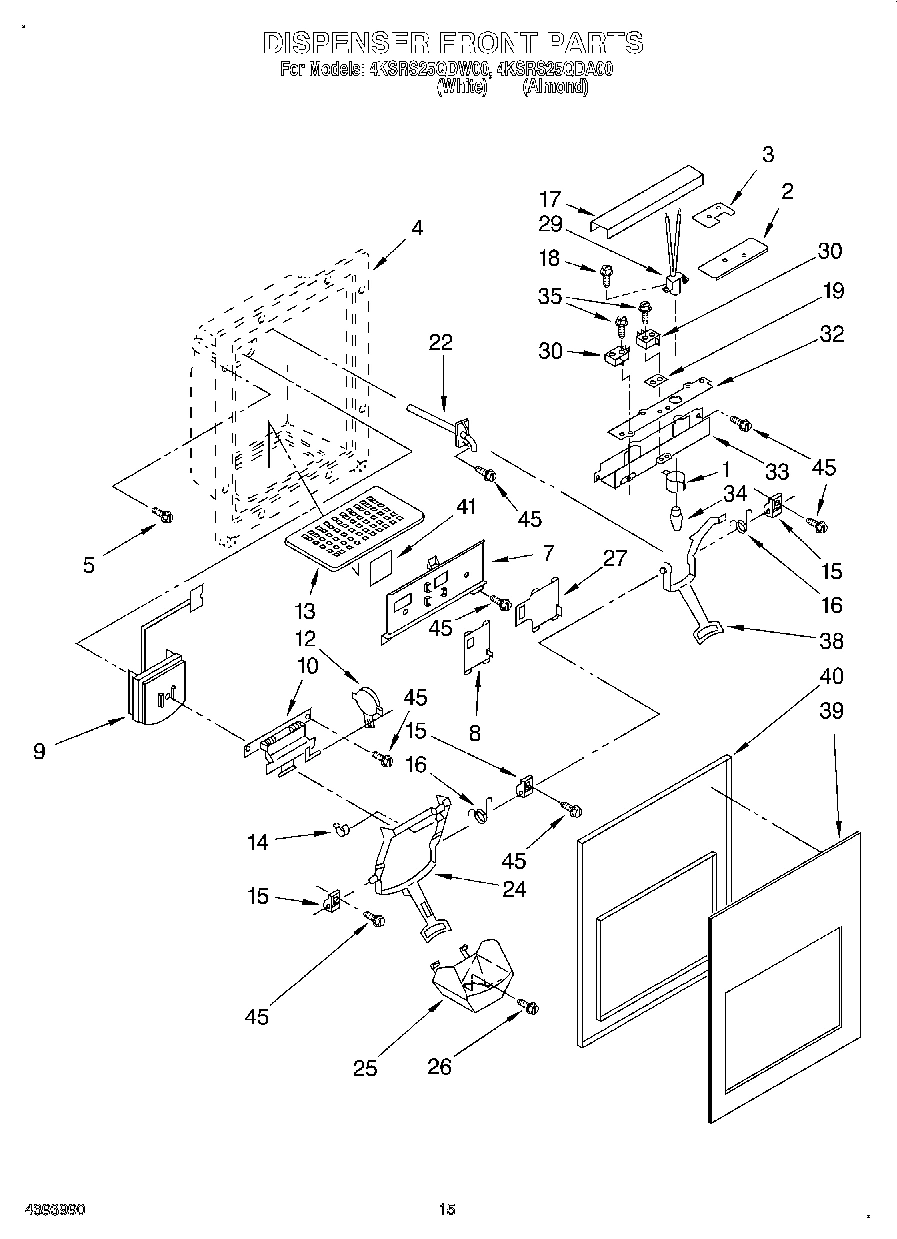 09 - DISPENSER FRONT