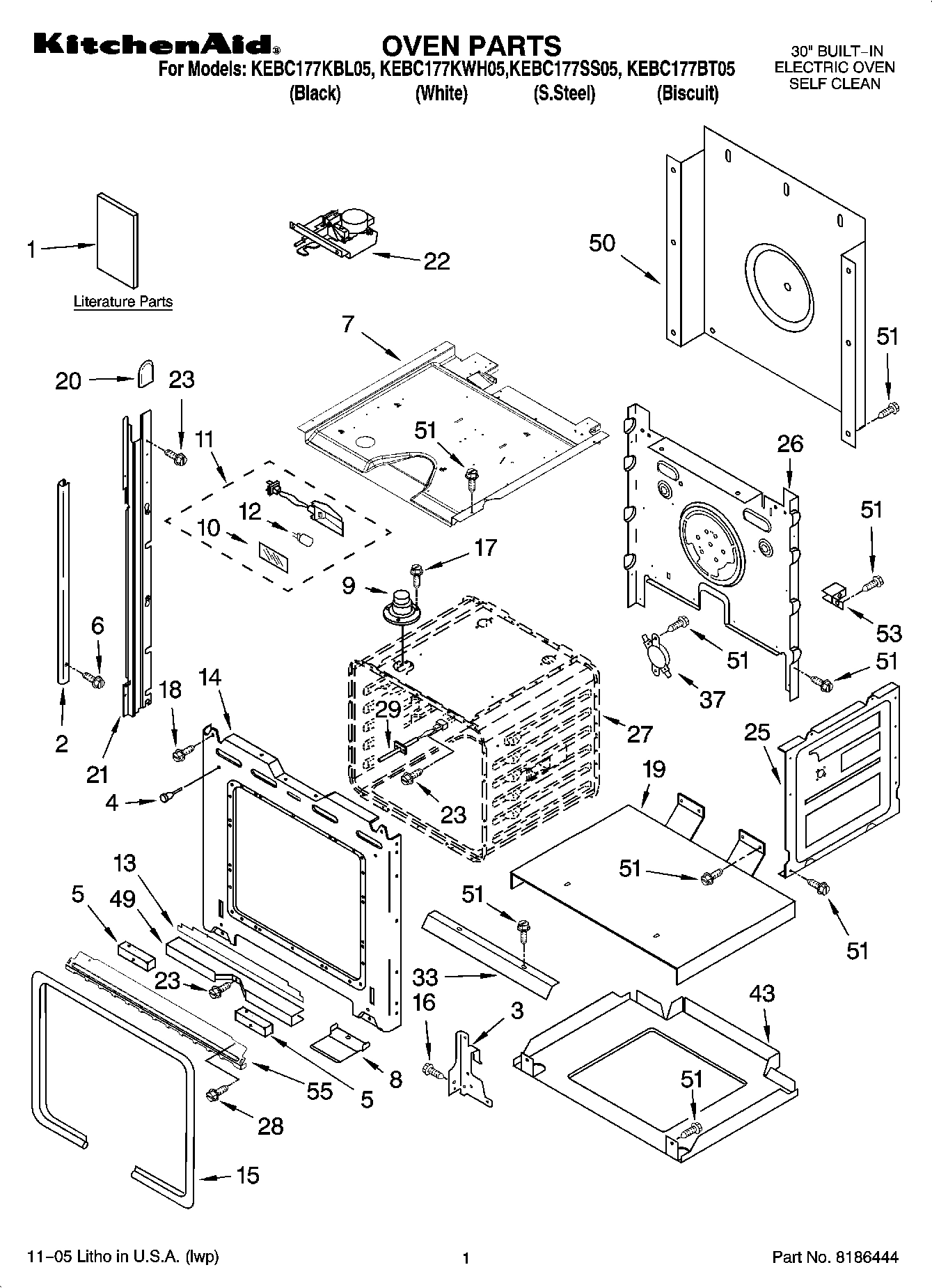 01 - OVEN PARTS