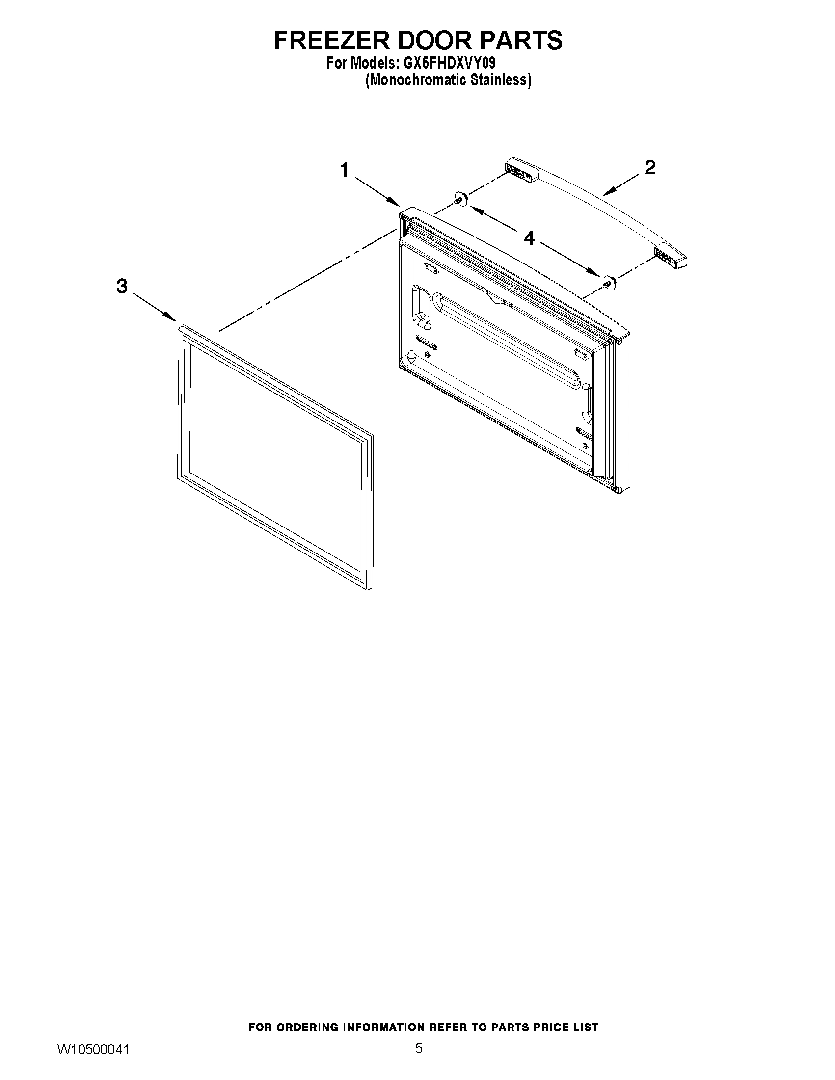 03 - FREEZER DOOR PARTS