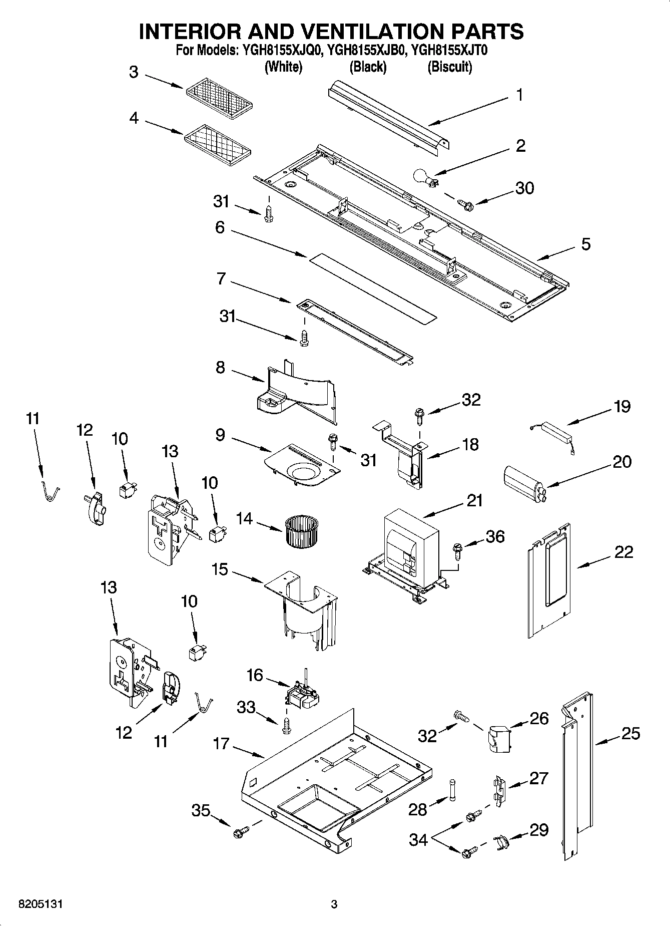 03 - INTERIOR AND VENTILATION PARTS