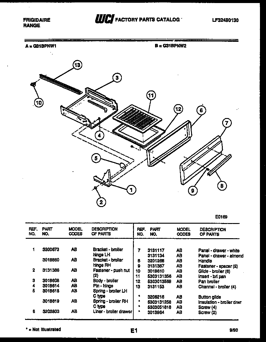 04 - BROILER DRAWER PARTS