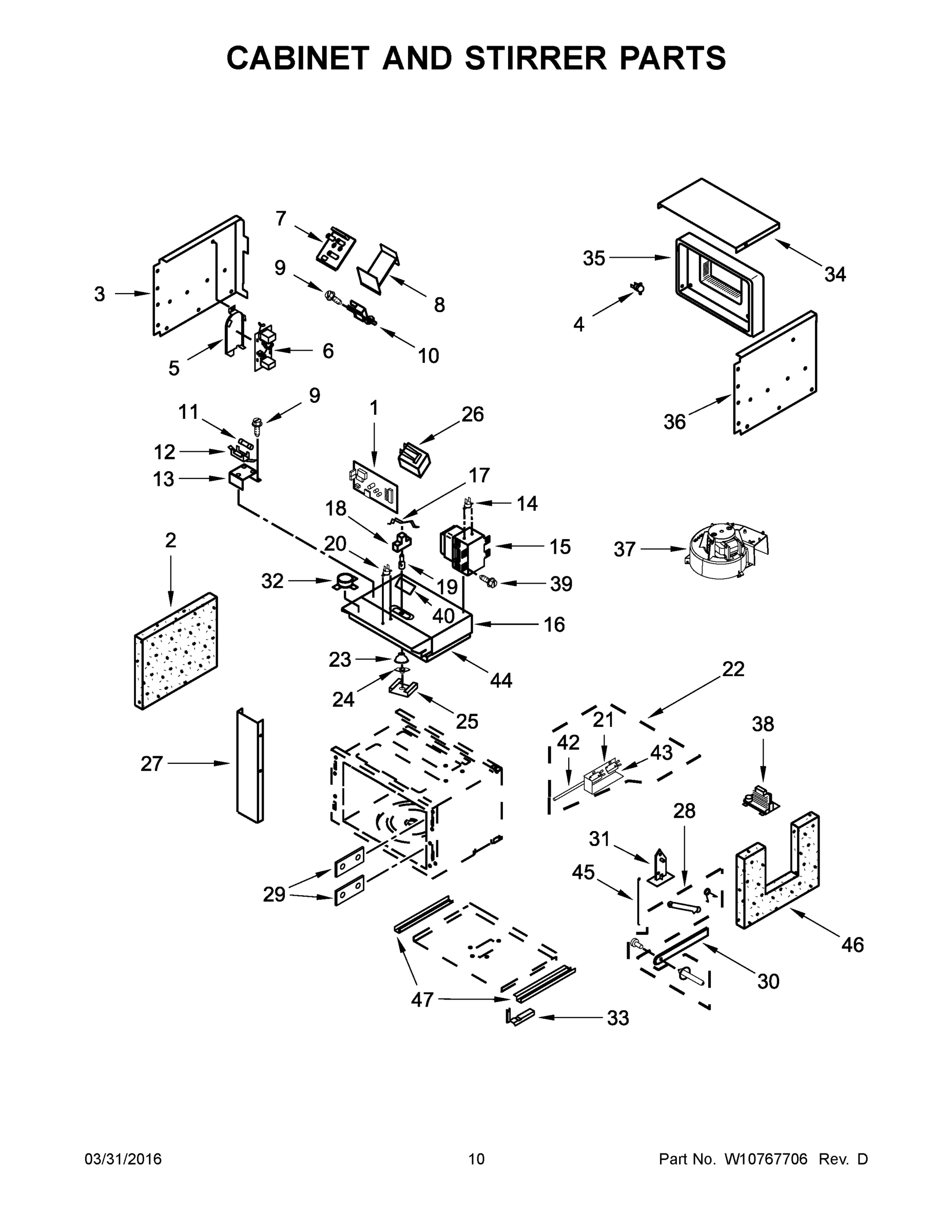 06 - CABINET AND STIRRER PARTS