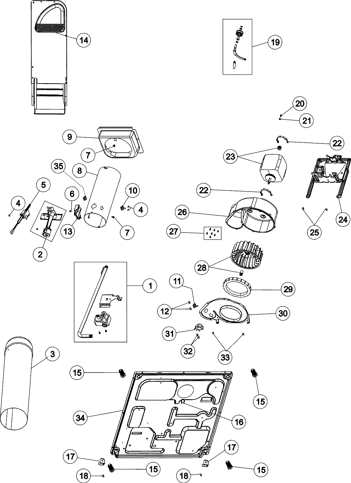 01 - BASE, HEATING & MOTOR