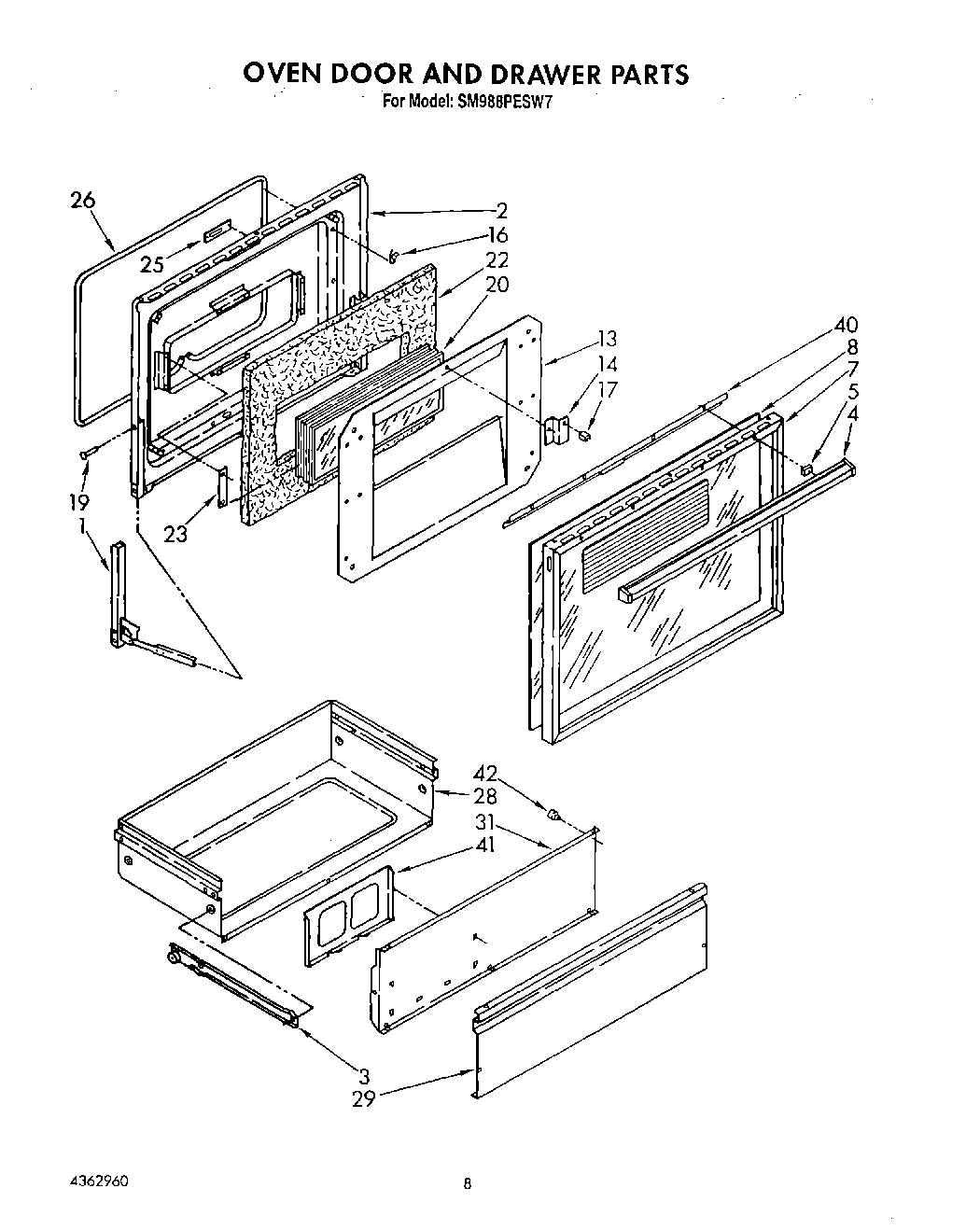 06 - OVEN DOOR AND DRAWER
