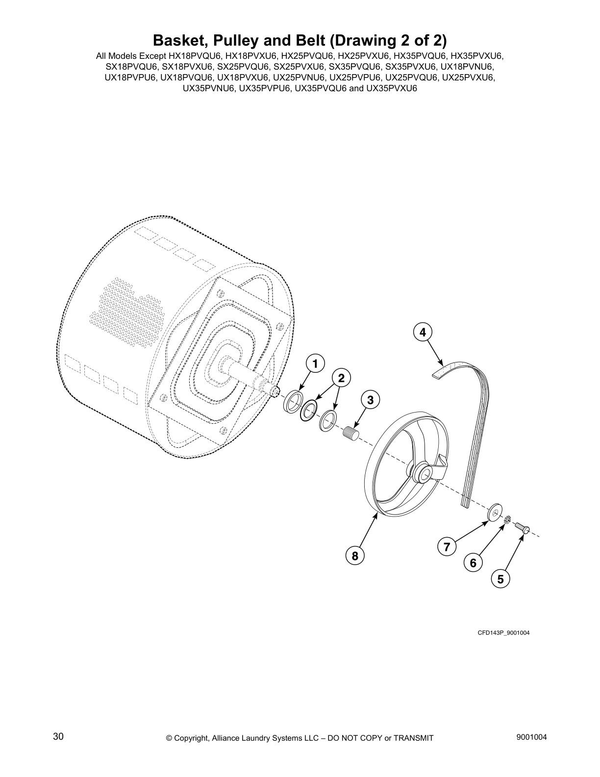 Basket, Pulley and Belt (Drawing 2 of 2)