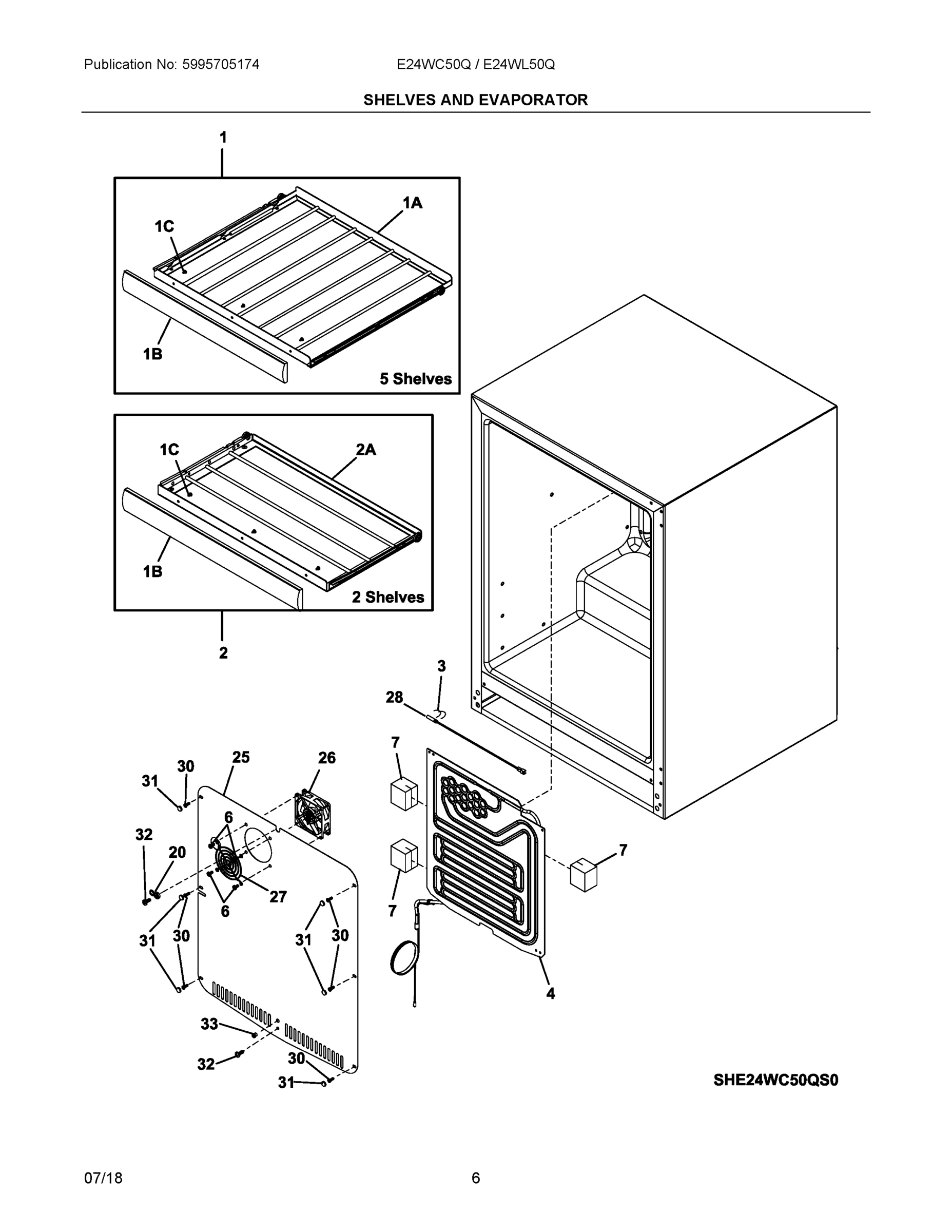 04 - SHELVES AND EVAPORATOR