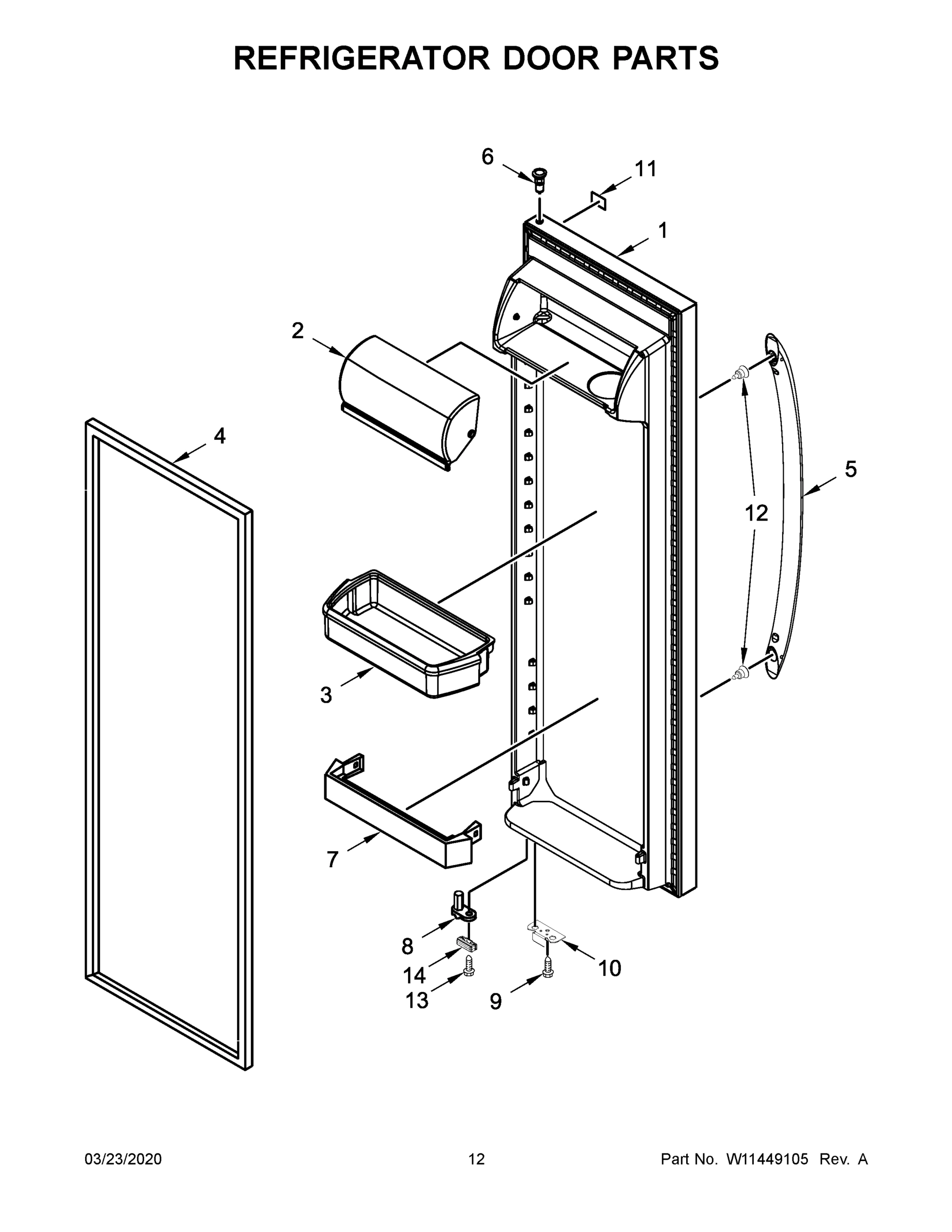 07 - REFRIGERATOR DOOR PARTS