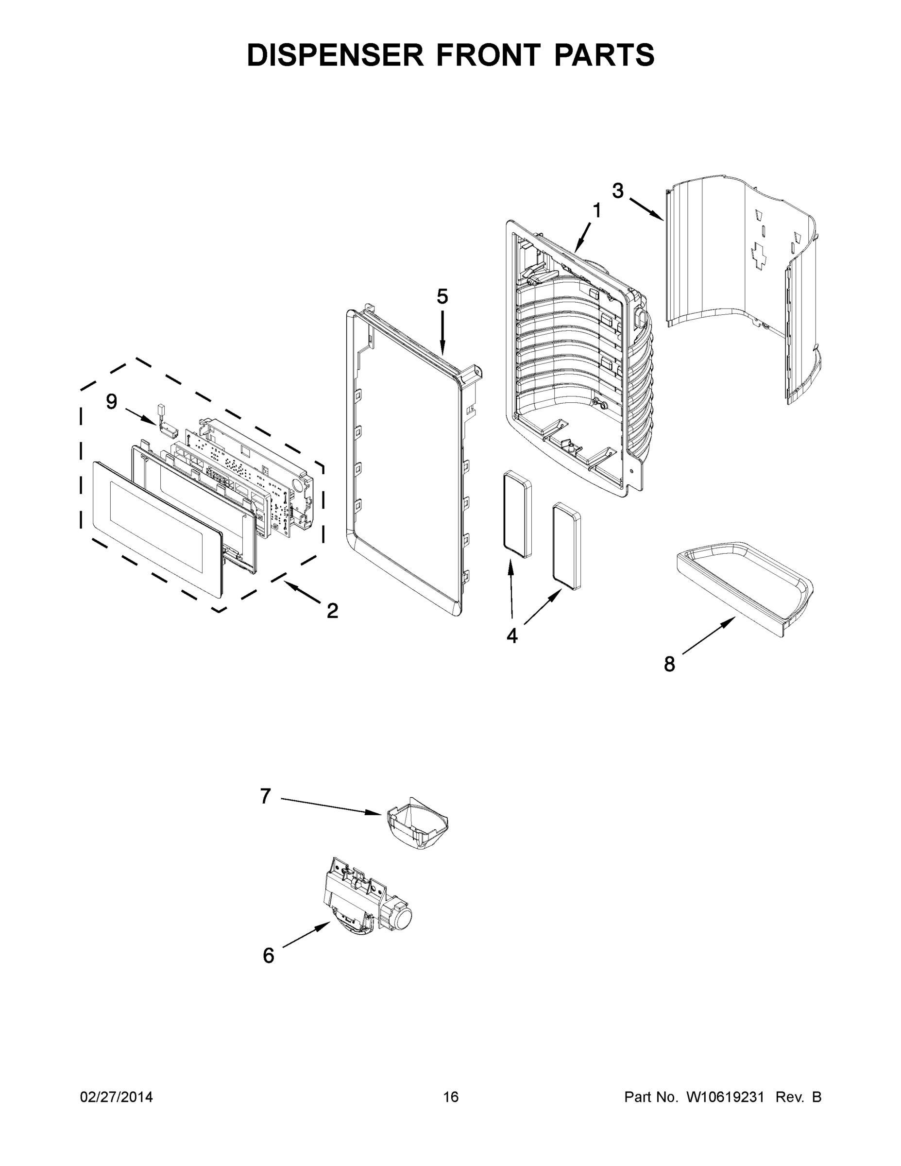 09 - DISPENSER FRONT PARTS