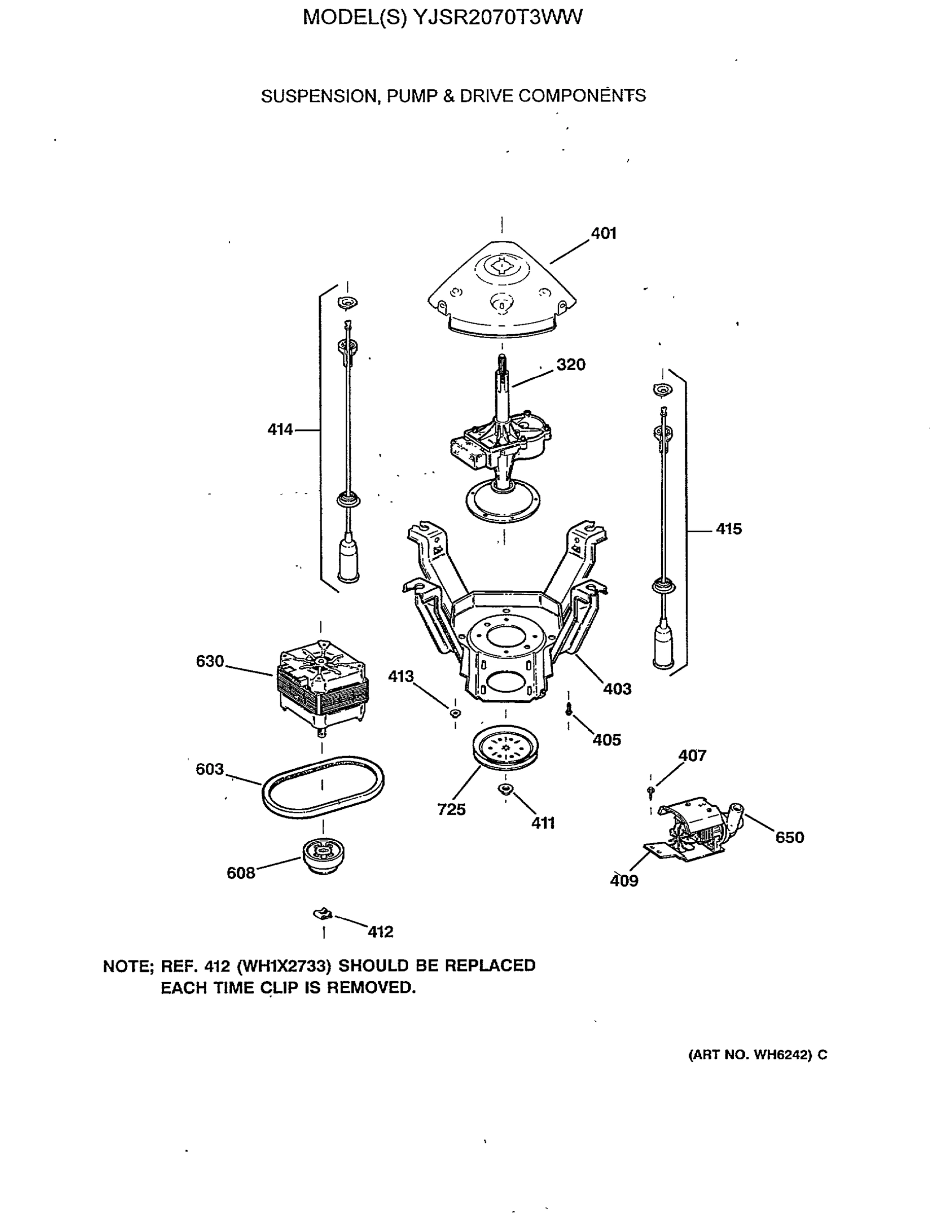 SUSPENSION, PUMP & DRIVE COMPONENTS