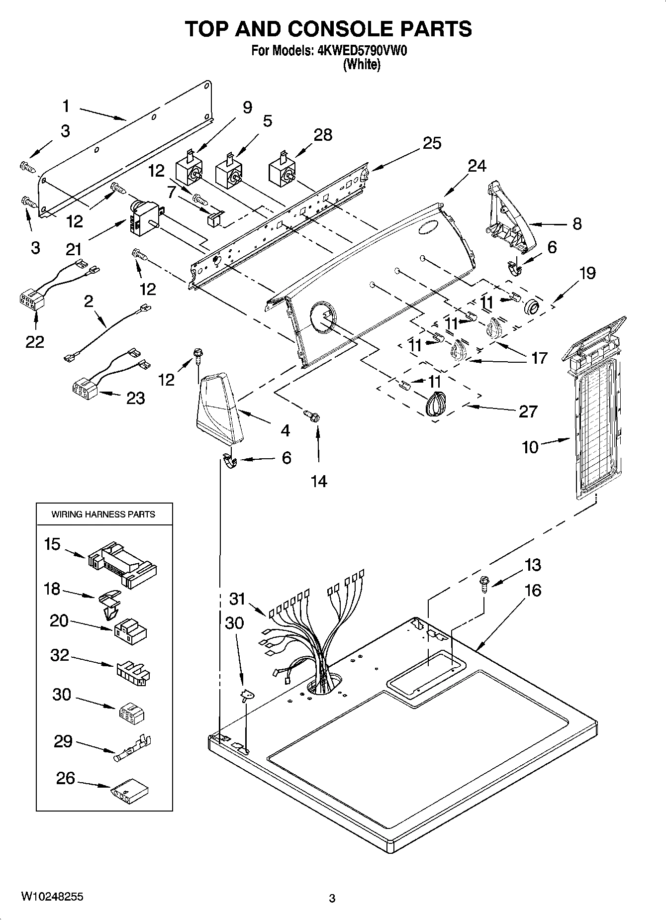 02 - TOP AND CONSOLE PARTS