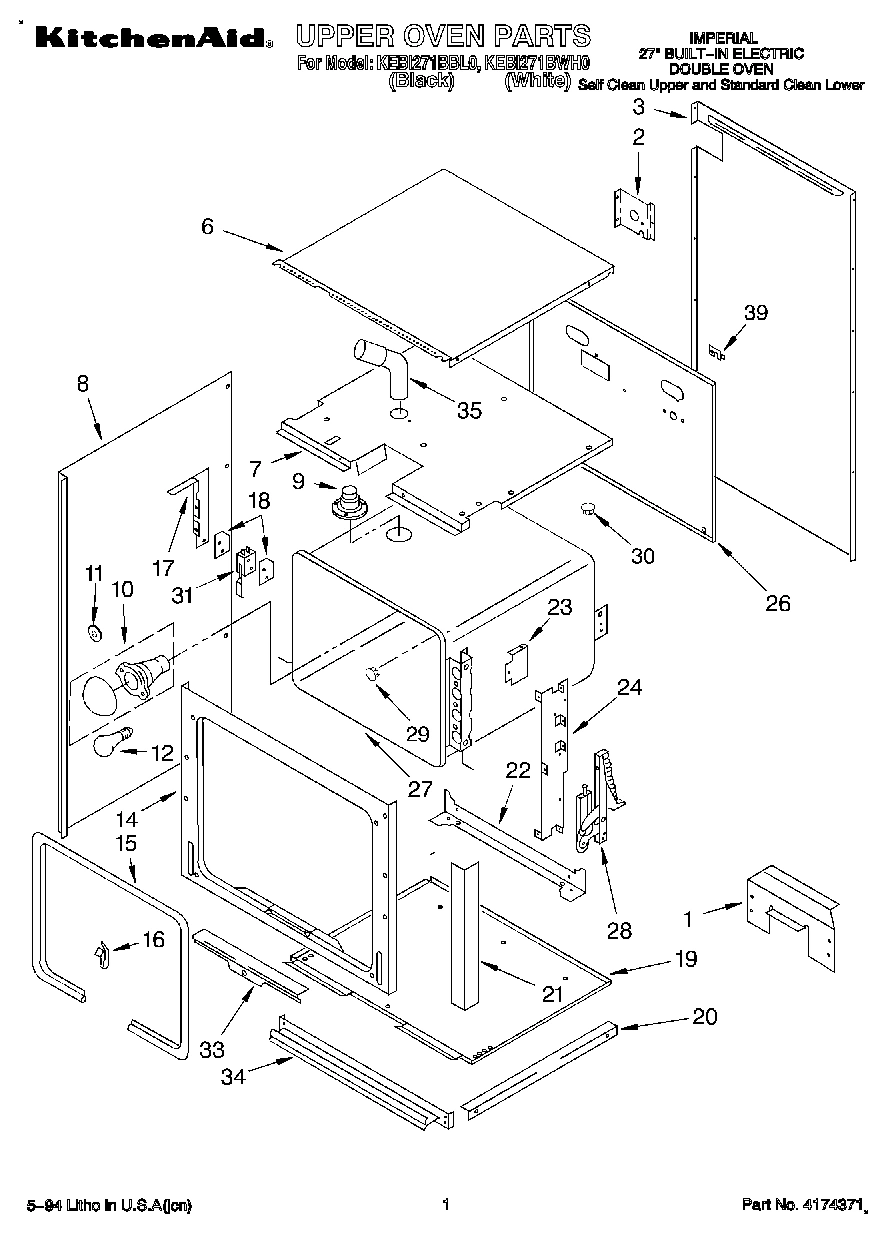 01 - UPPER OVEN, OPTIONAL