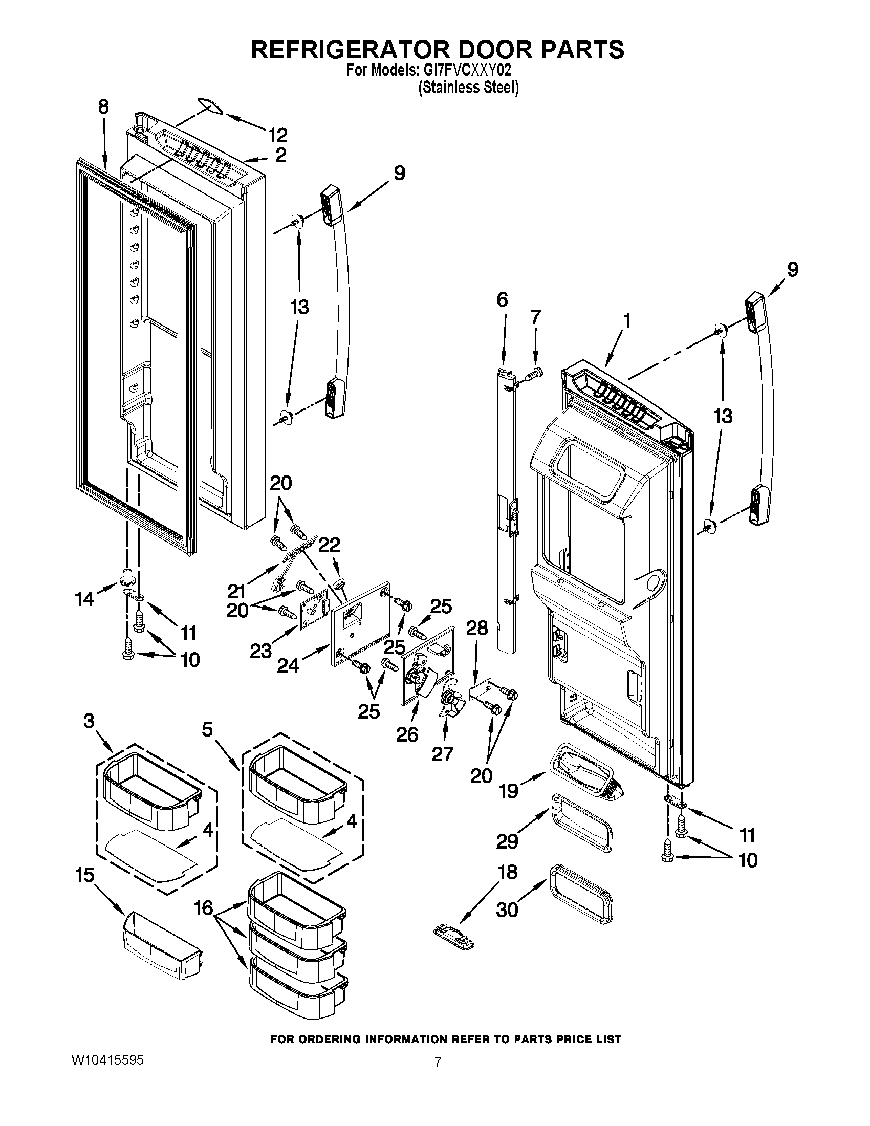 04 - REFRIGERATOR DOOR PARTS