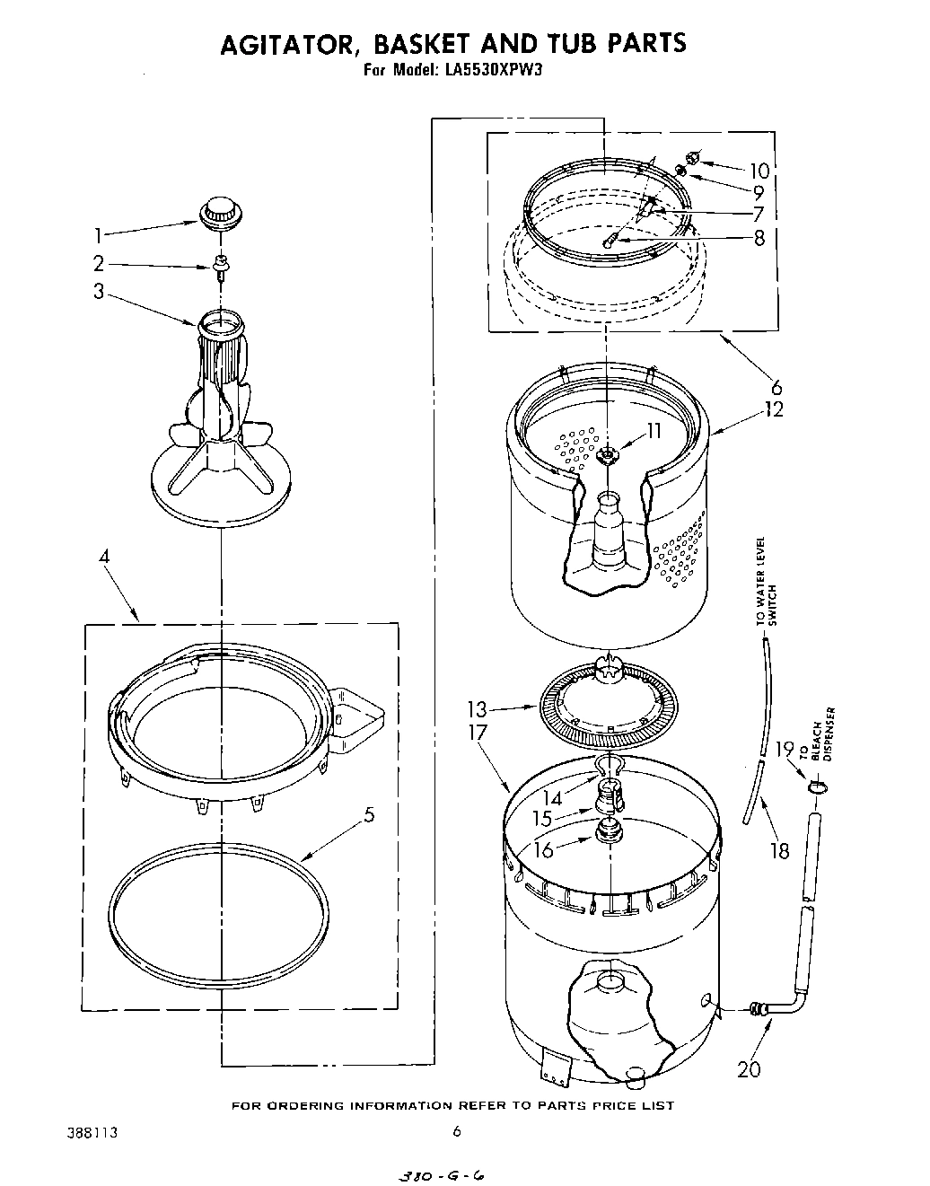 04 - AGITATOR, BASKET AND TUB