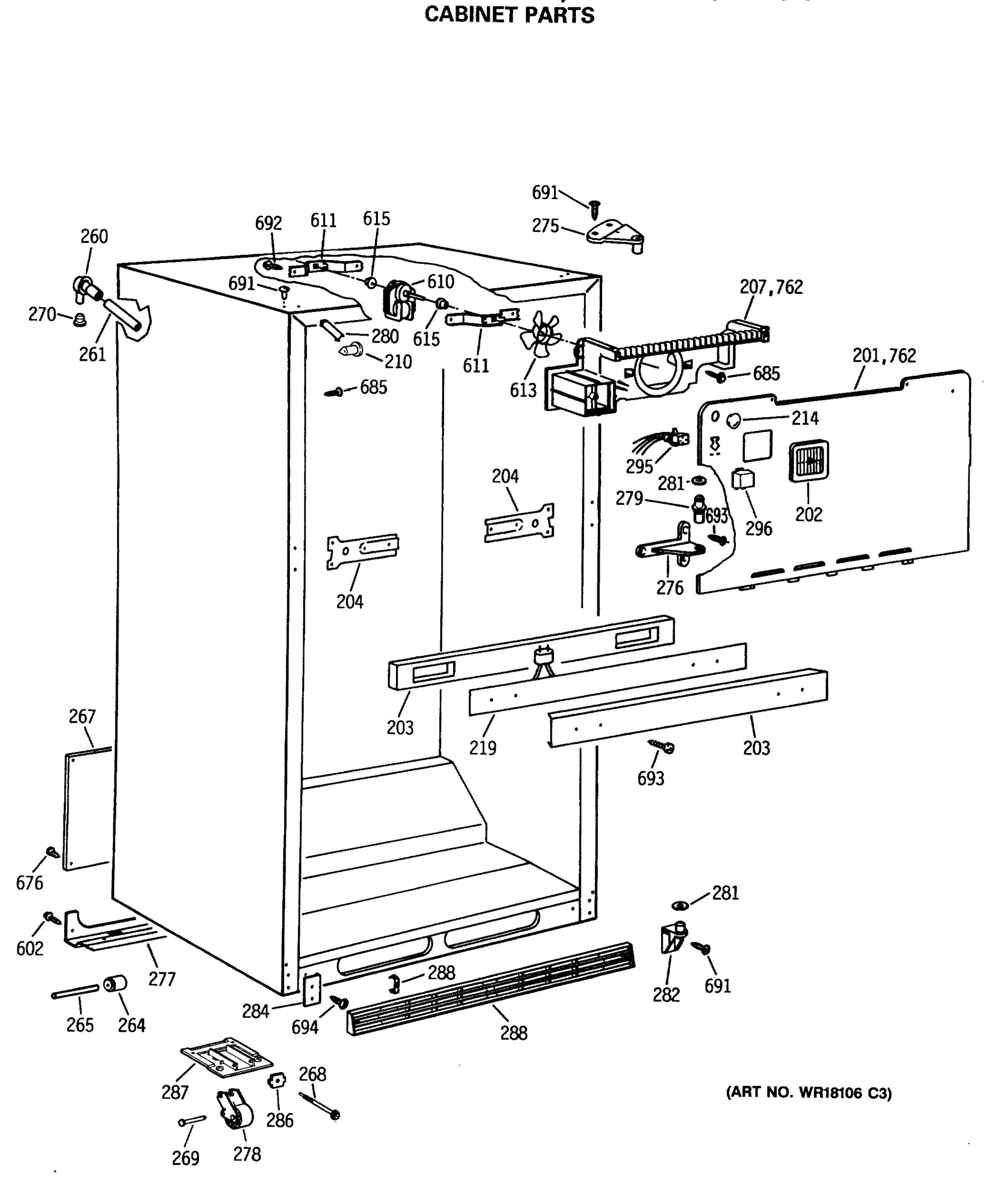 CABINET PARTS