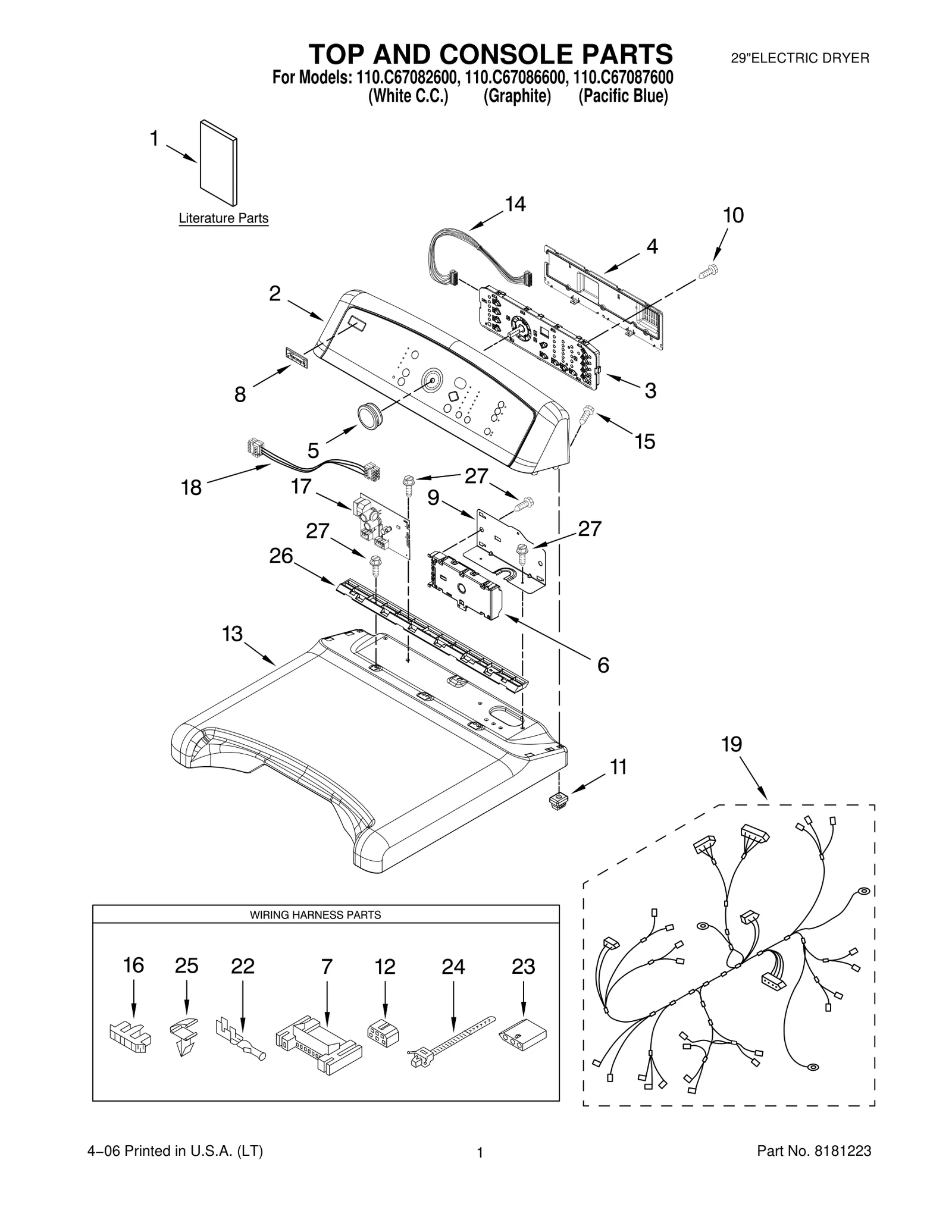 TOP AND CONSOLE PARTS