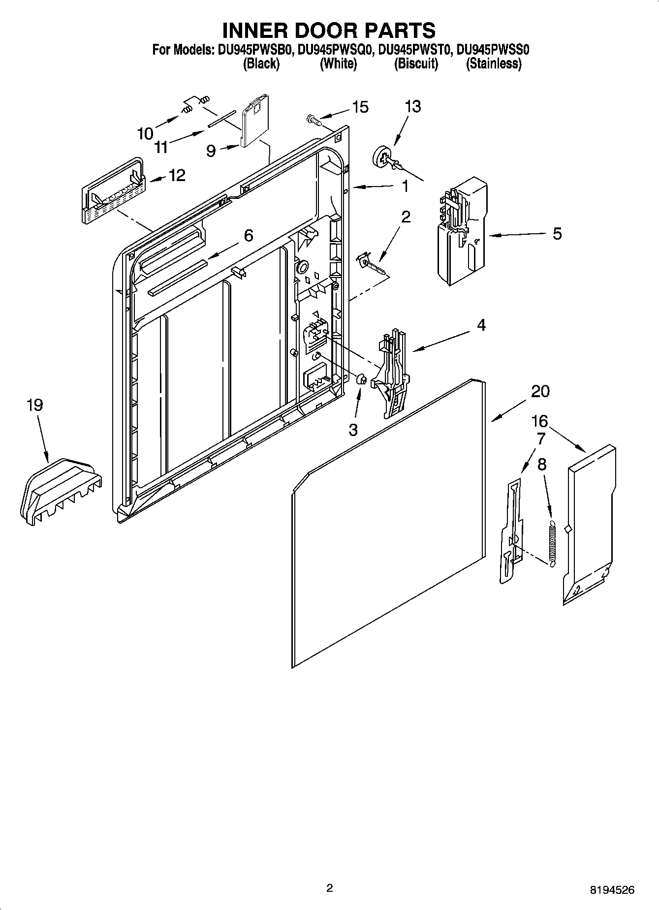 02 - INNER DOOR PARTS