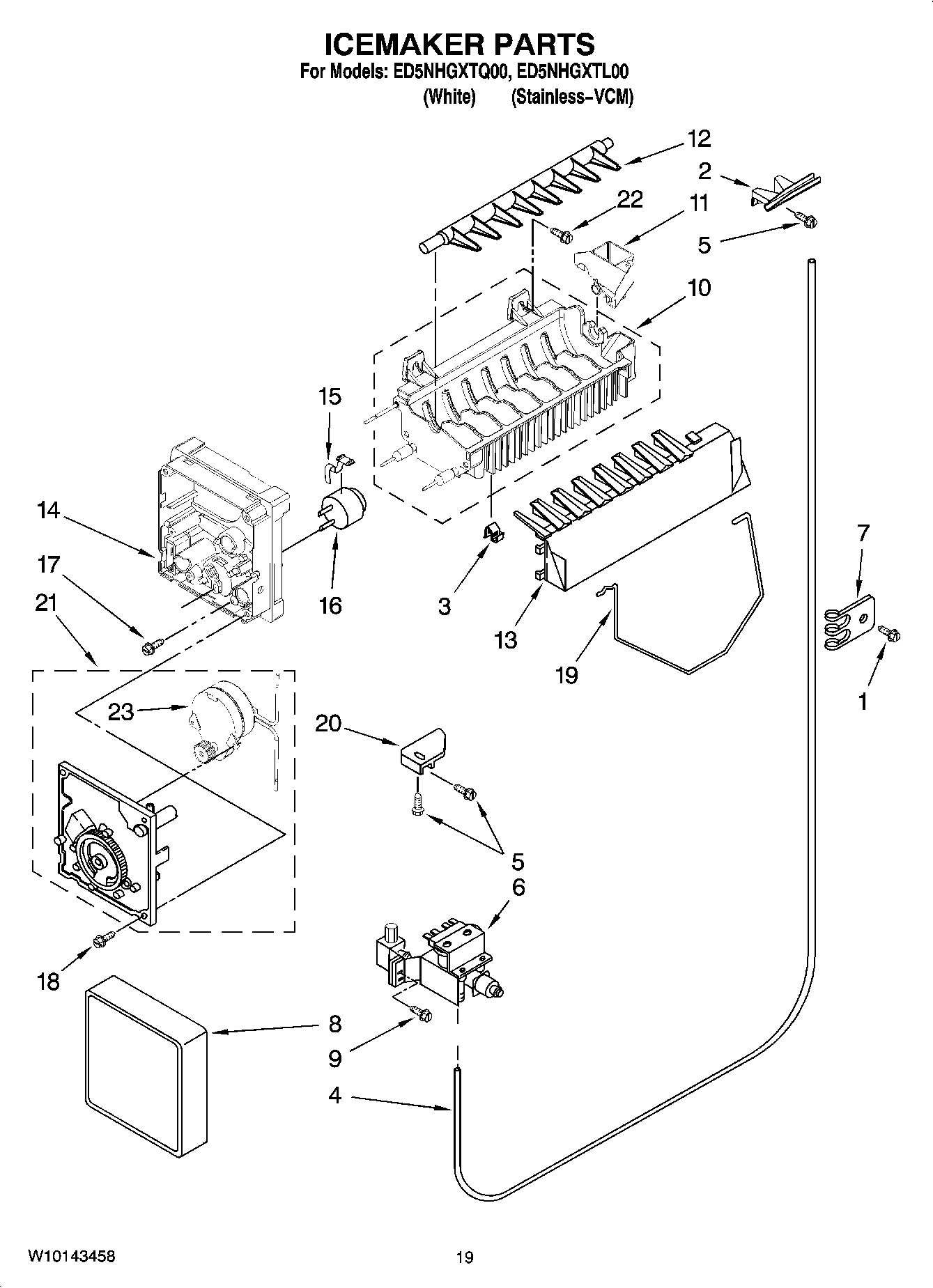 12 - ICEMAKER PARTS, OPTIONAL PARTS (NOT INCLUDED)
