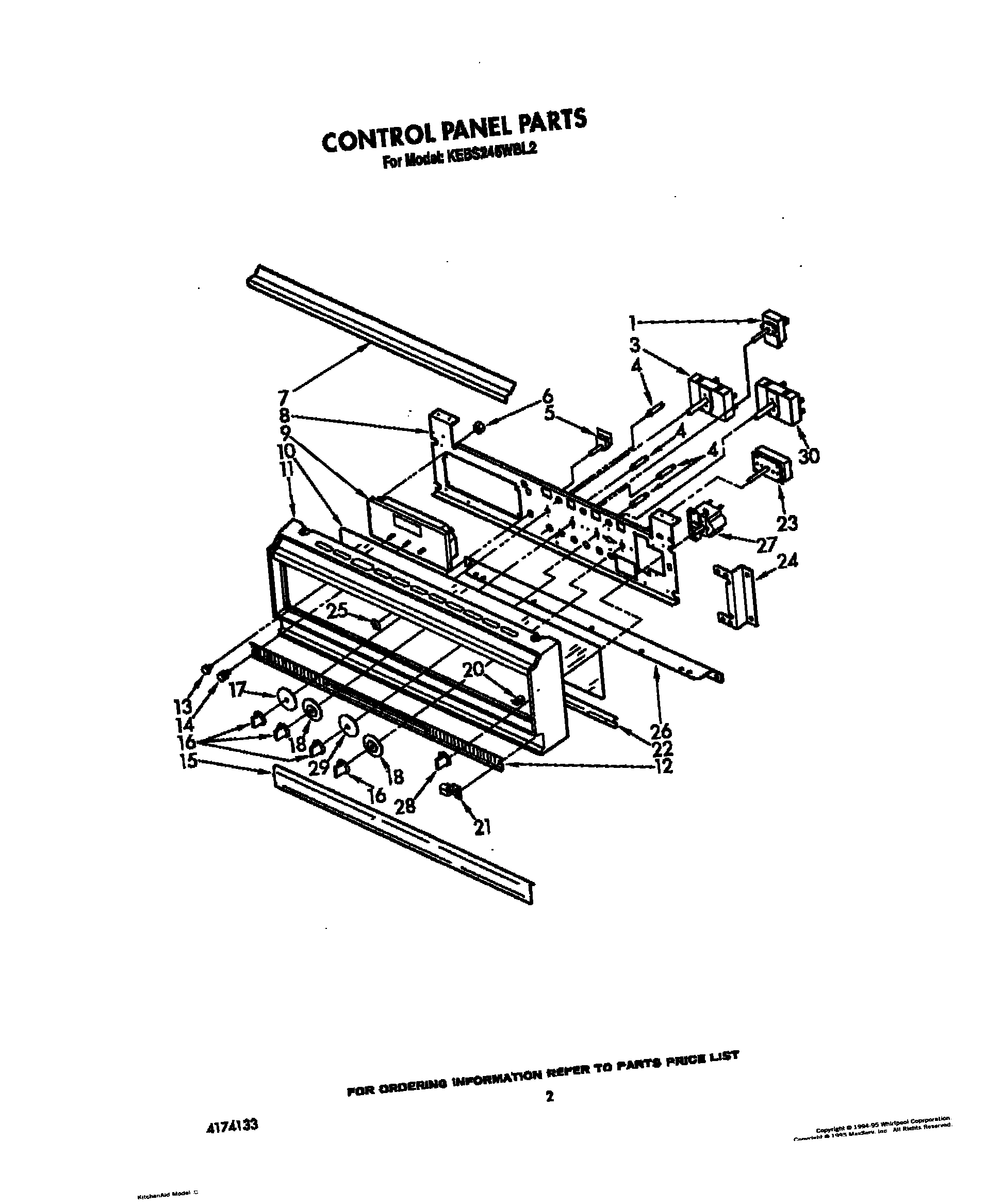02 - CONTROL PANEL, LIT/OPTIONAL
