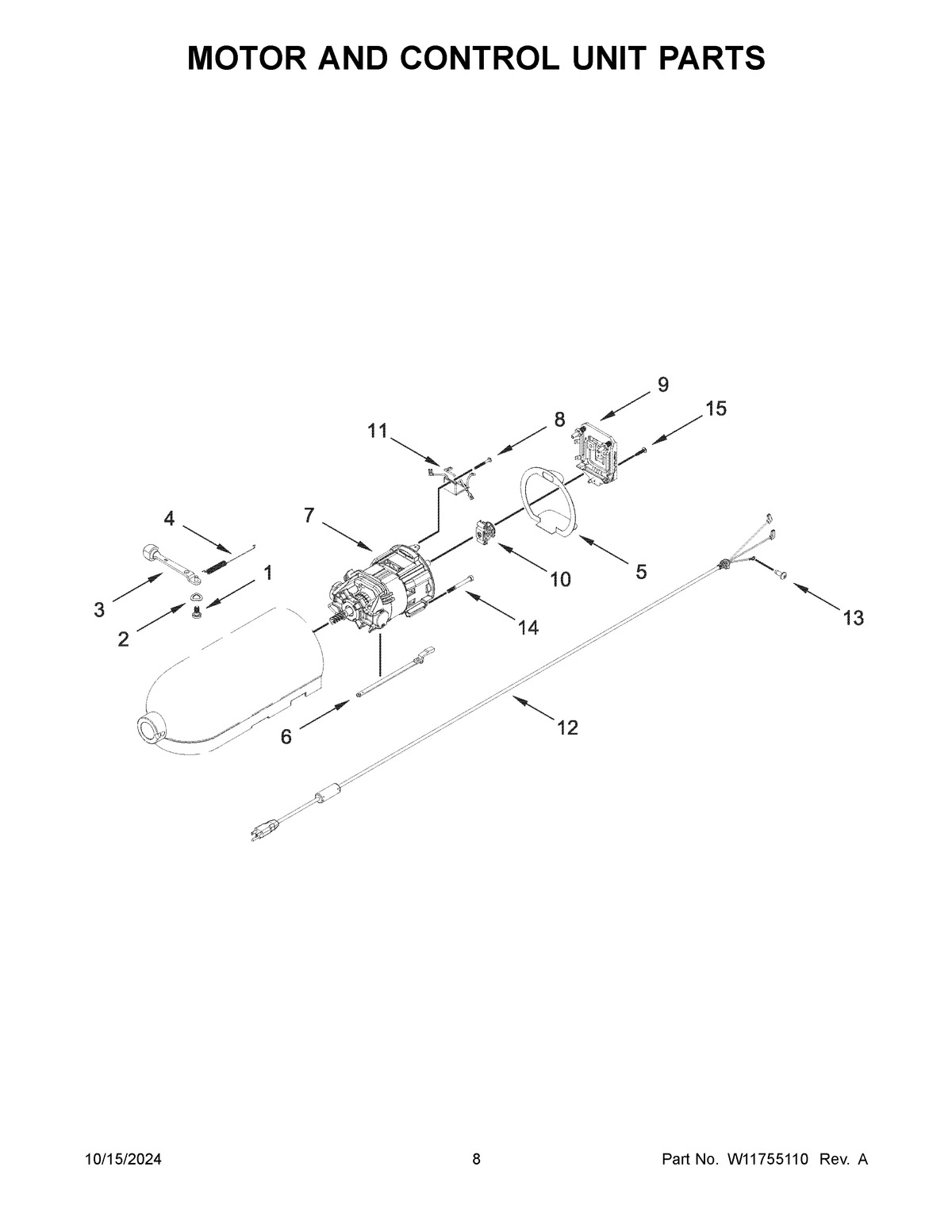 05 - MOTOR AND CONTROL UNIT PARTS