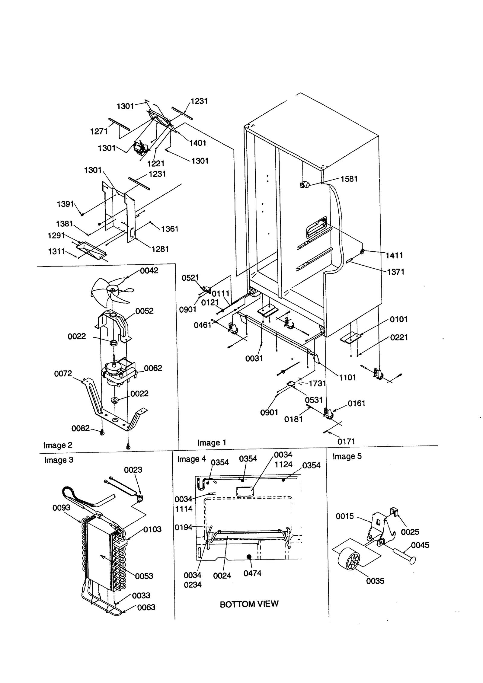 DRAIN SYSTEMS/ROLLERS/EVAPORATOR