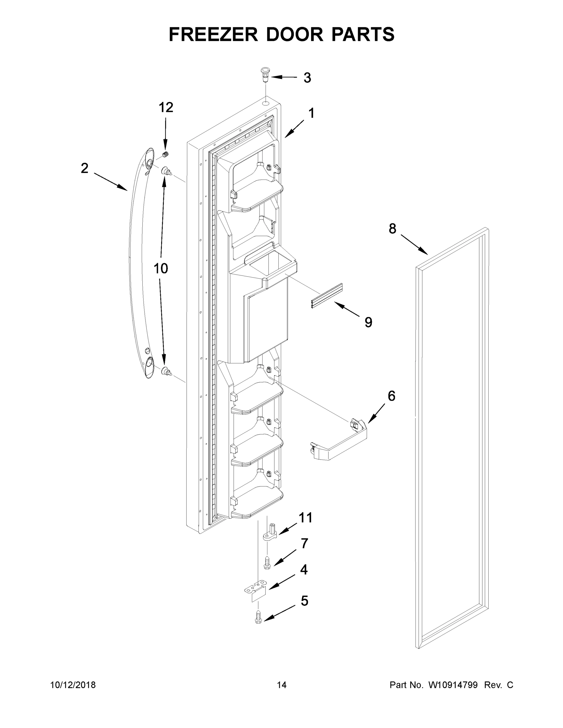 08 - FREEZER DOOR PARTS