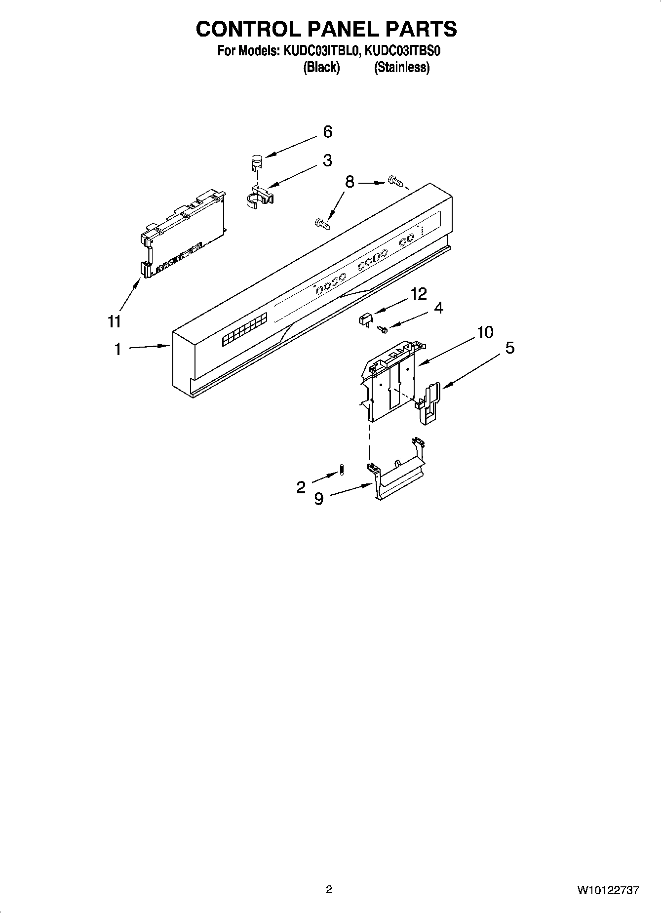 02 - CONTROL PANEL PARTS
