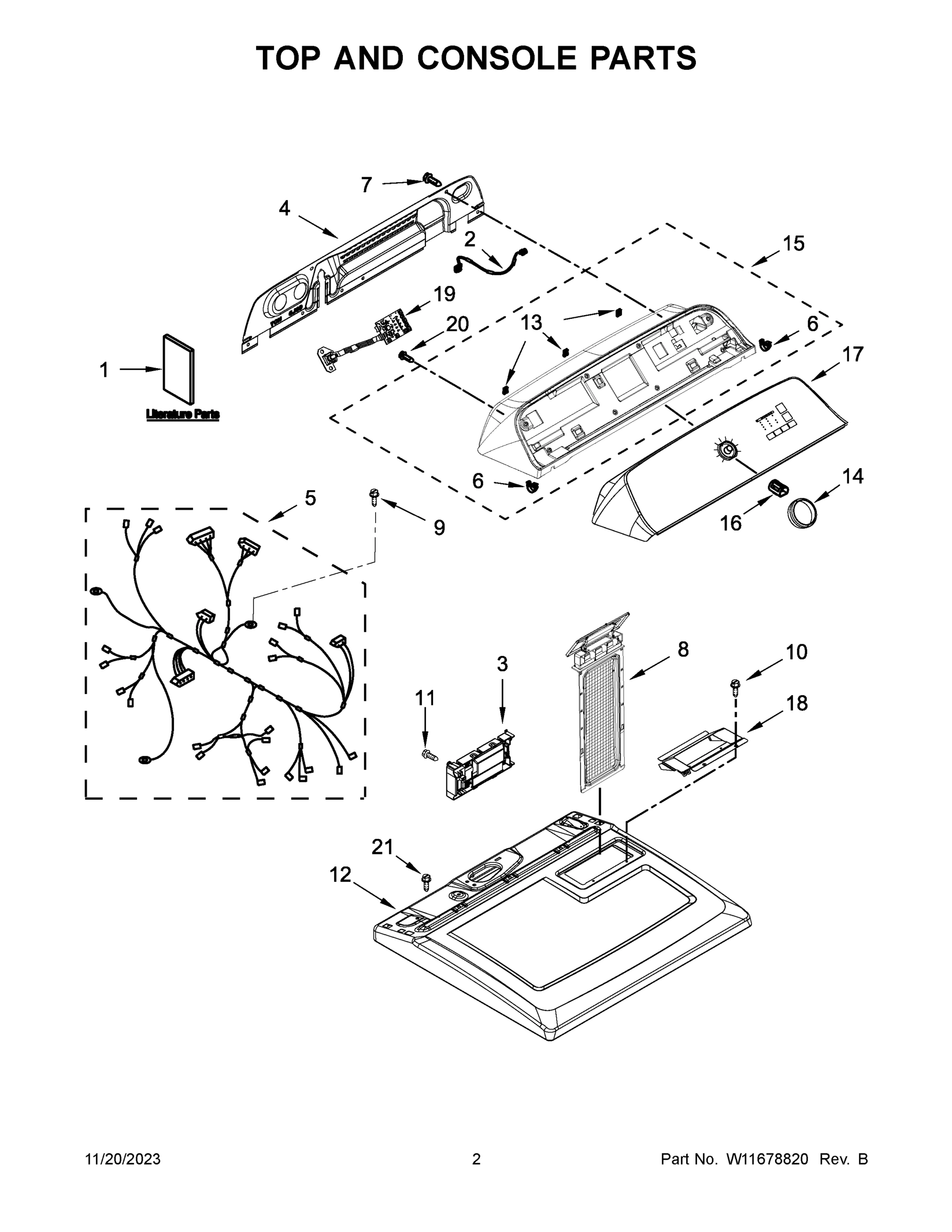 02 - TOP AND CONSOLE PARTS
