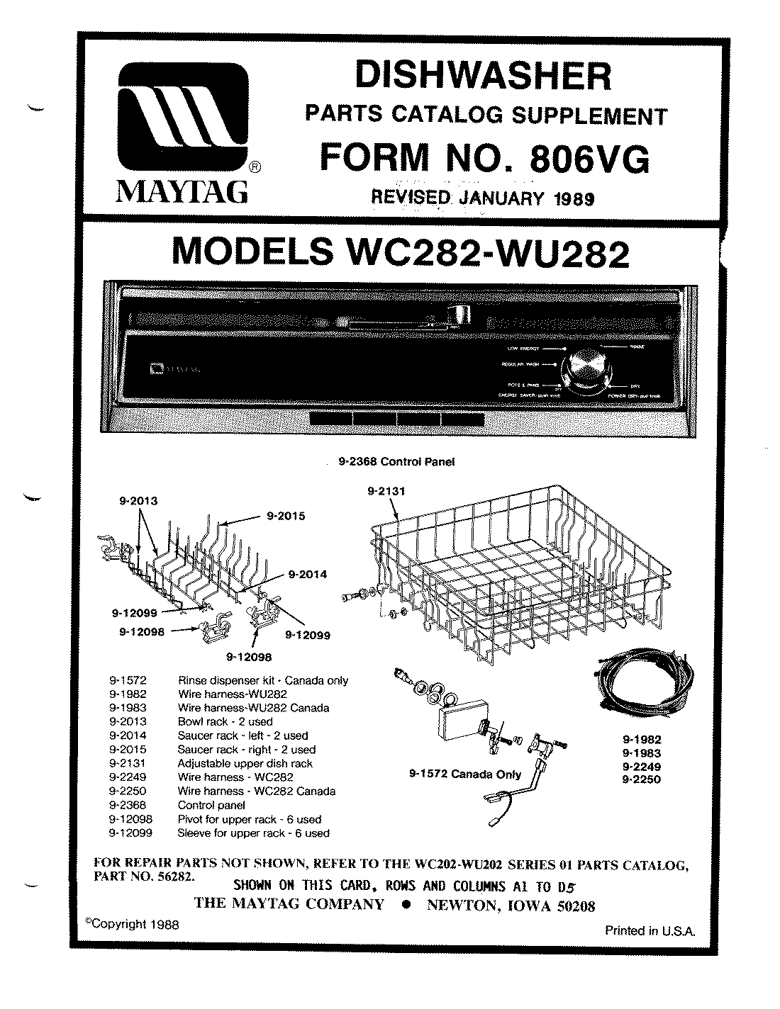 02 - CATALOG SUPPLEMENT (WC-WU 282)