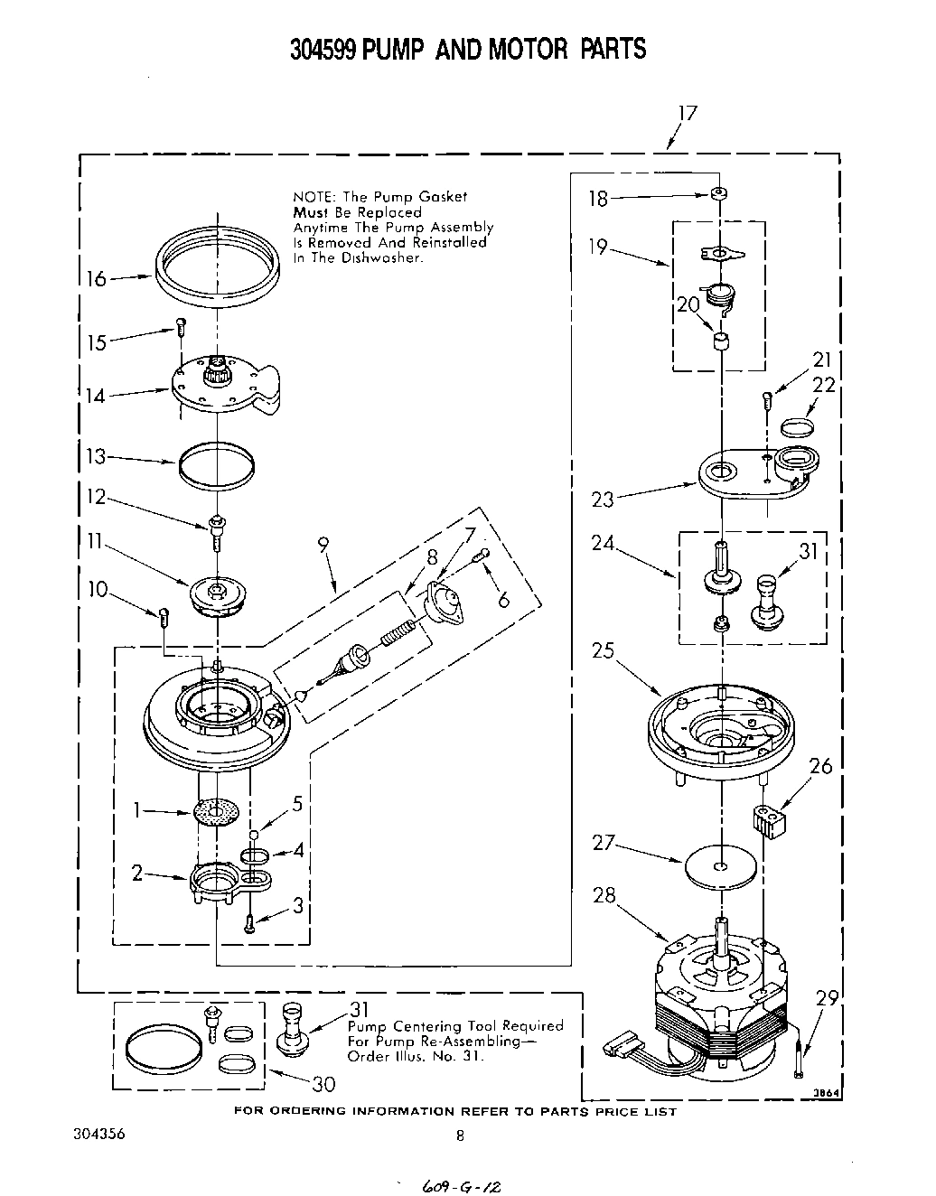 06 - 304599 PUMP AND MOTOR