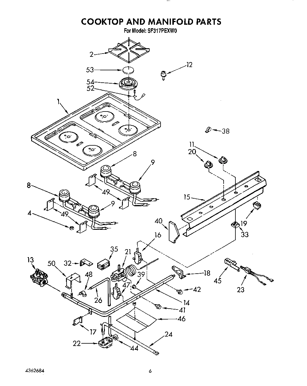 05 - COOKTOP AND MANIFOLD, LIT/OPTIONAL