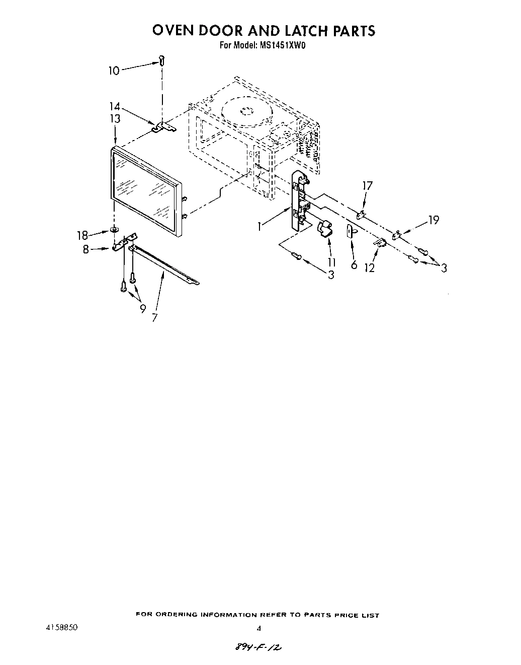 04 - OVEN DOOR AND LATCH