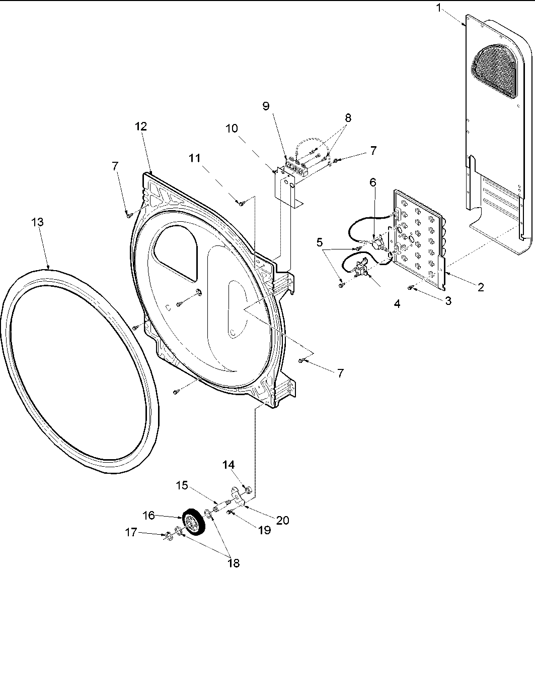 07 - REAR BULKHEAD, ROLLERS & AIR DUCT