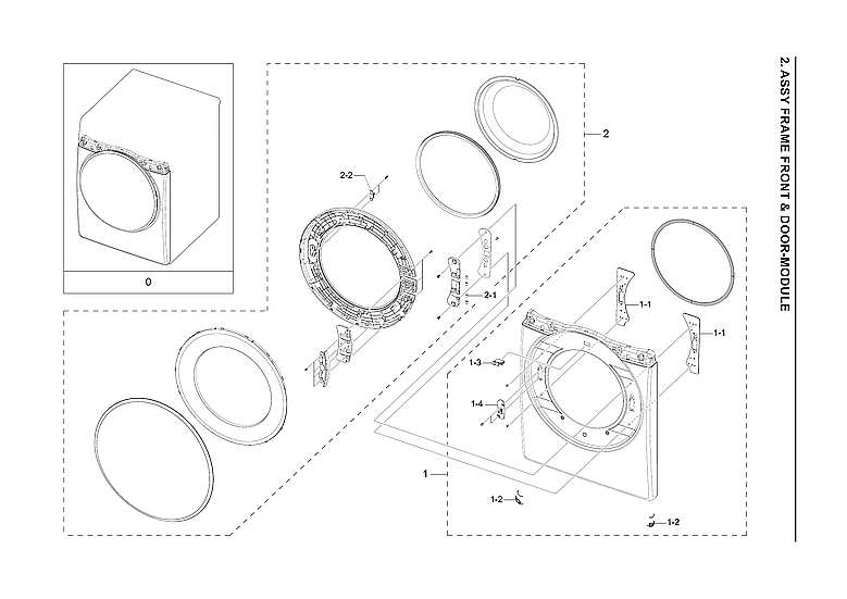Front Frame/Door-Module Assembly