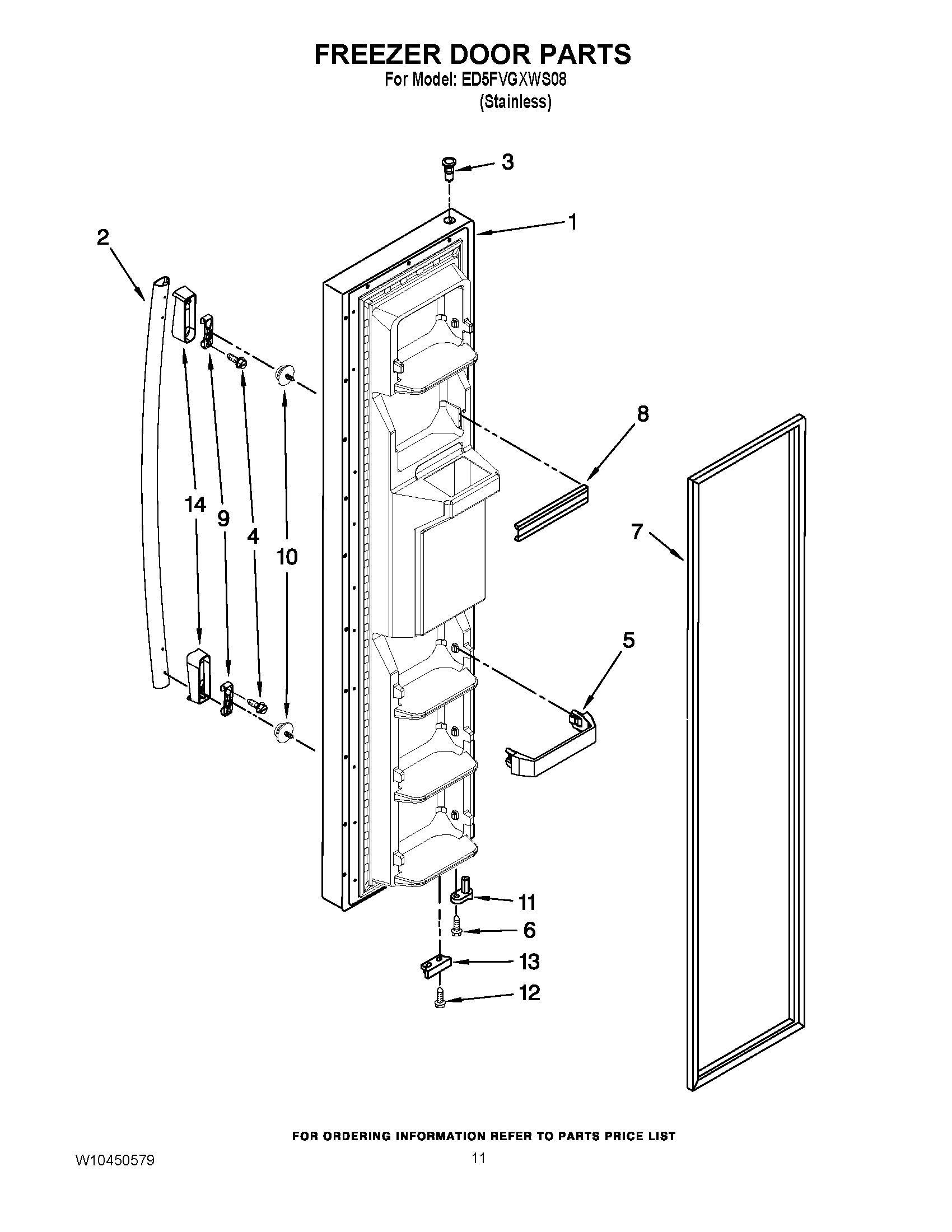 07 - FREEZER DOOR PARTS
