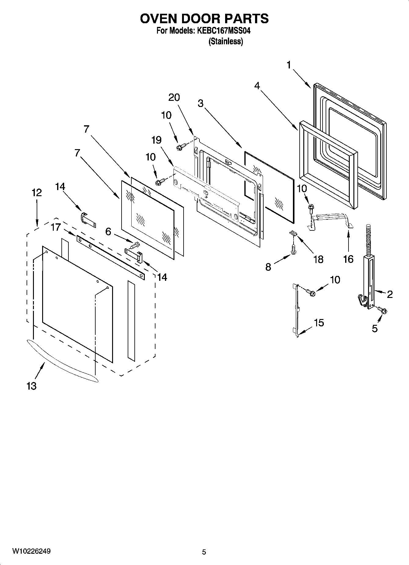 04 - OVEN DOOR PARTS
