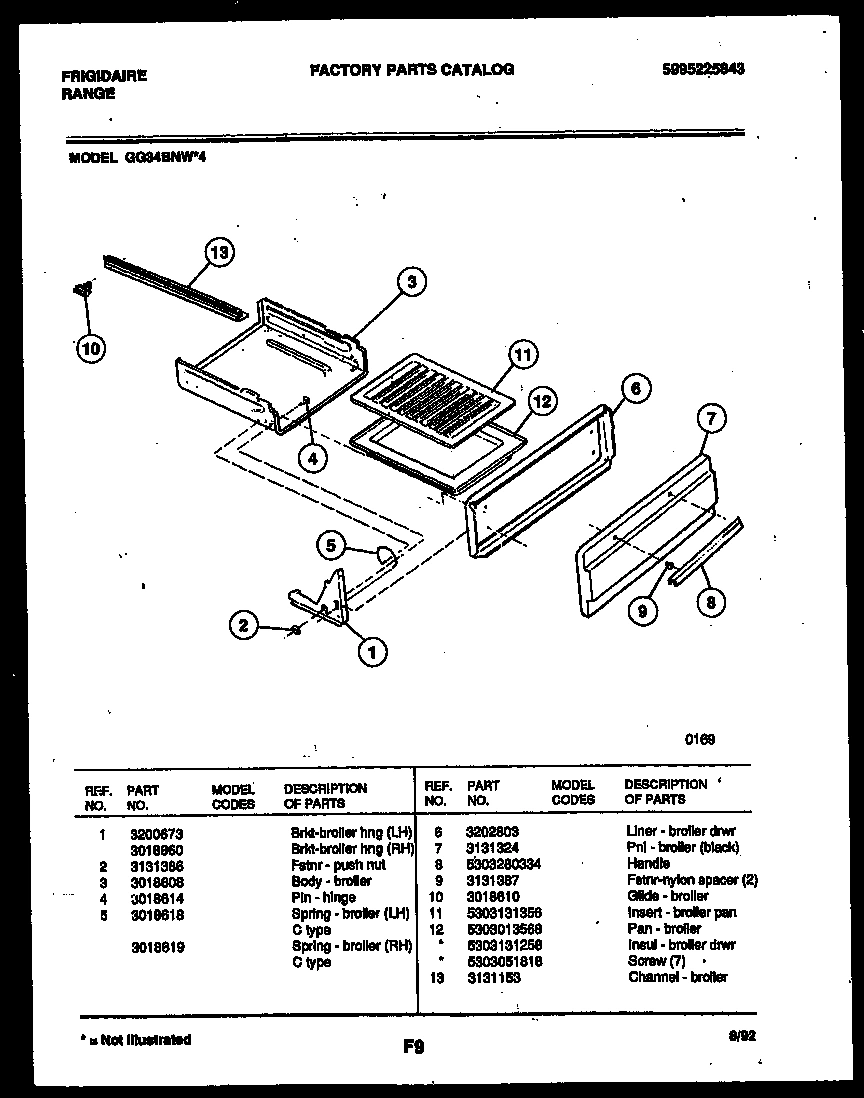 04 - BROILER DRAWER PARTS