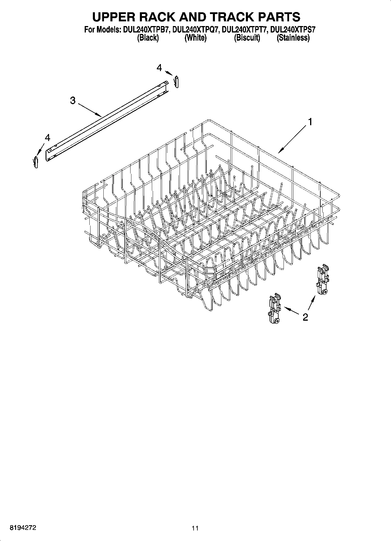 09 - UPPER RACK AND TRACK PARTS