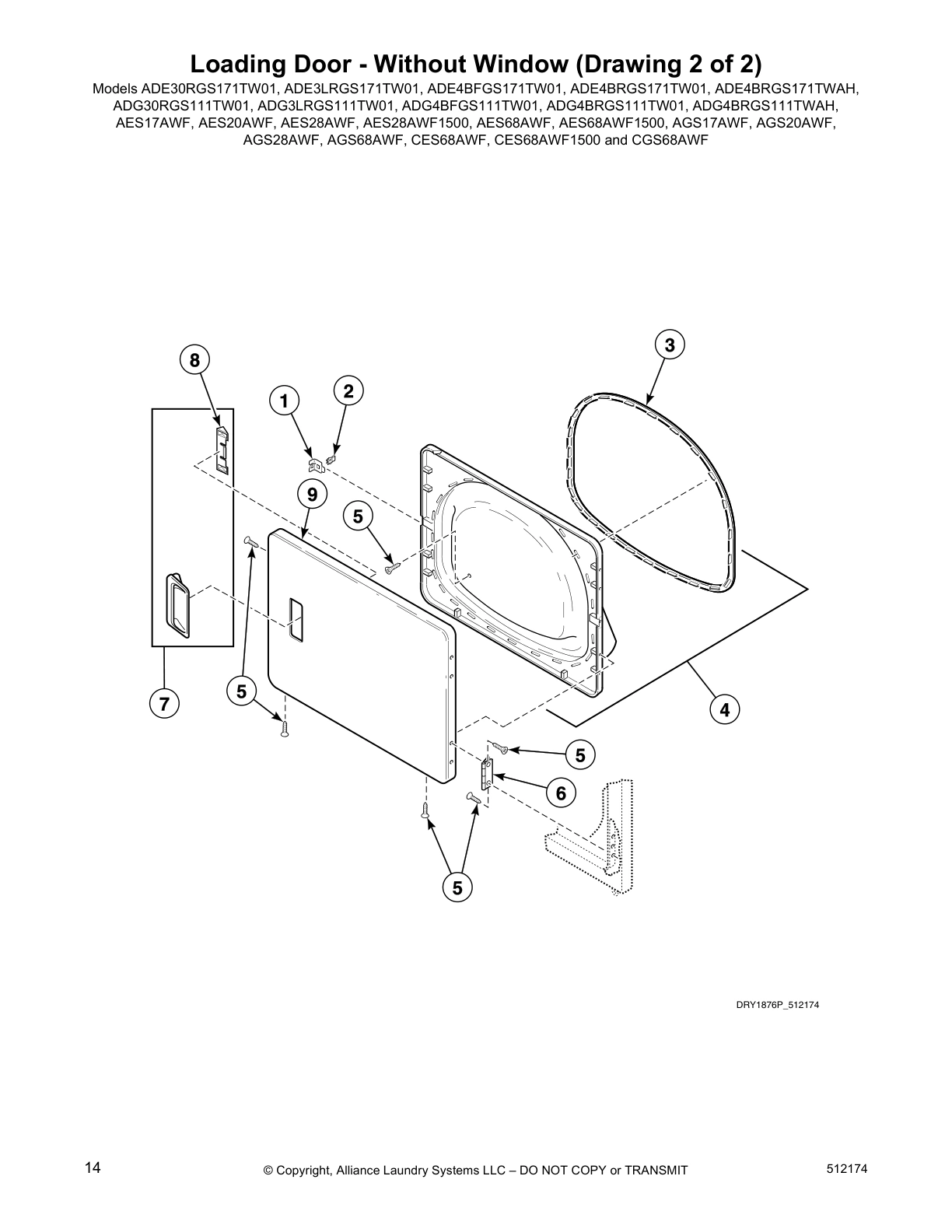 Loading Door - Without Window (Drawing 2 of 2)